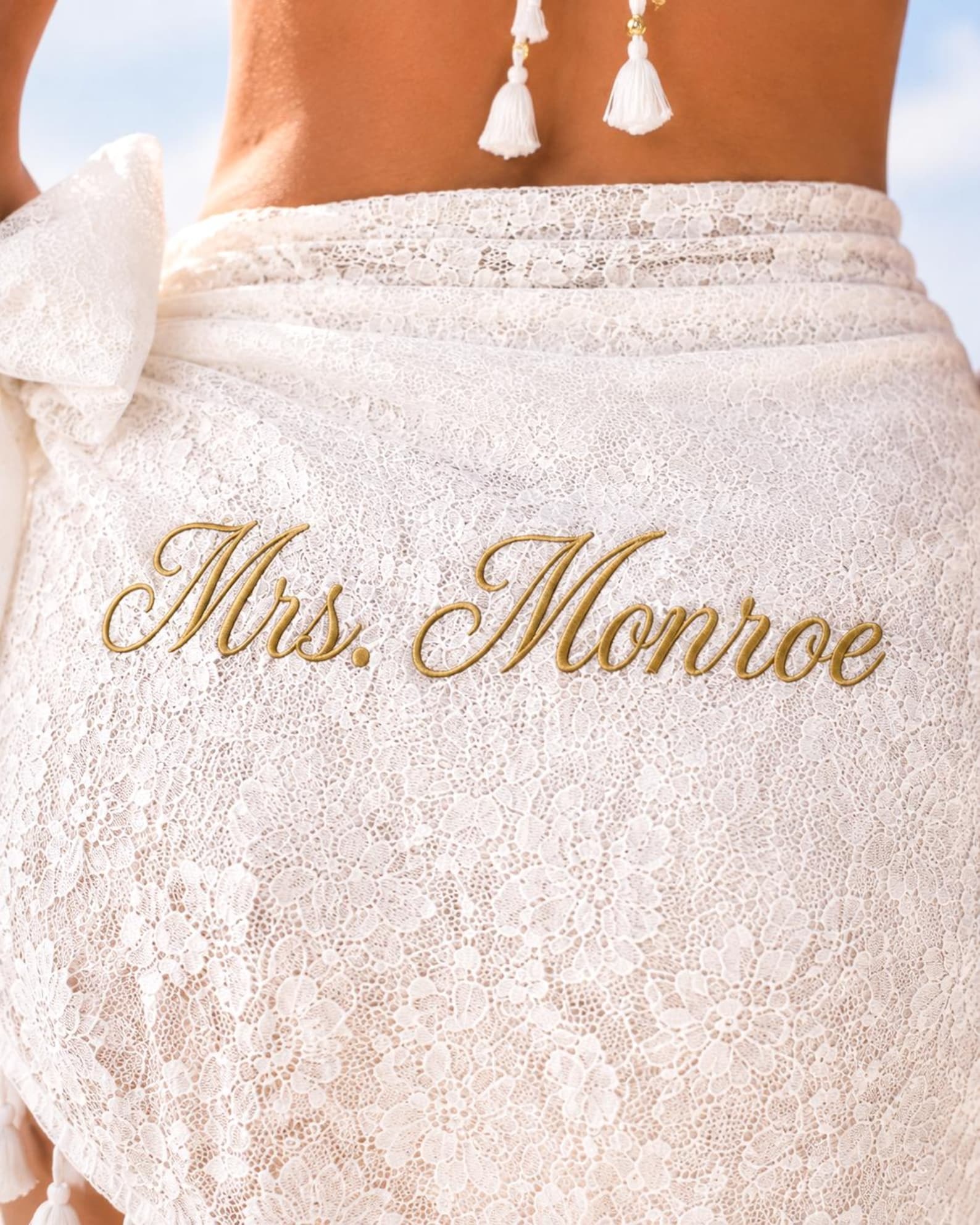Personalized Bride Sarong