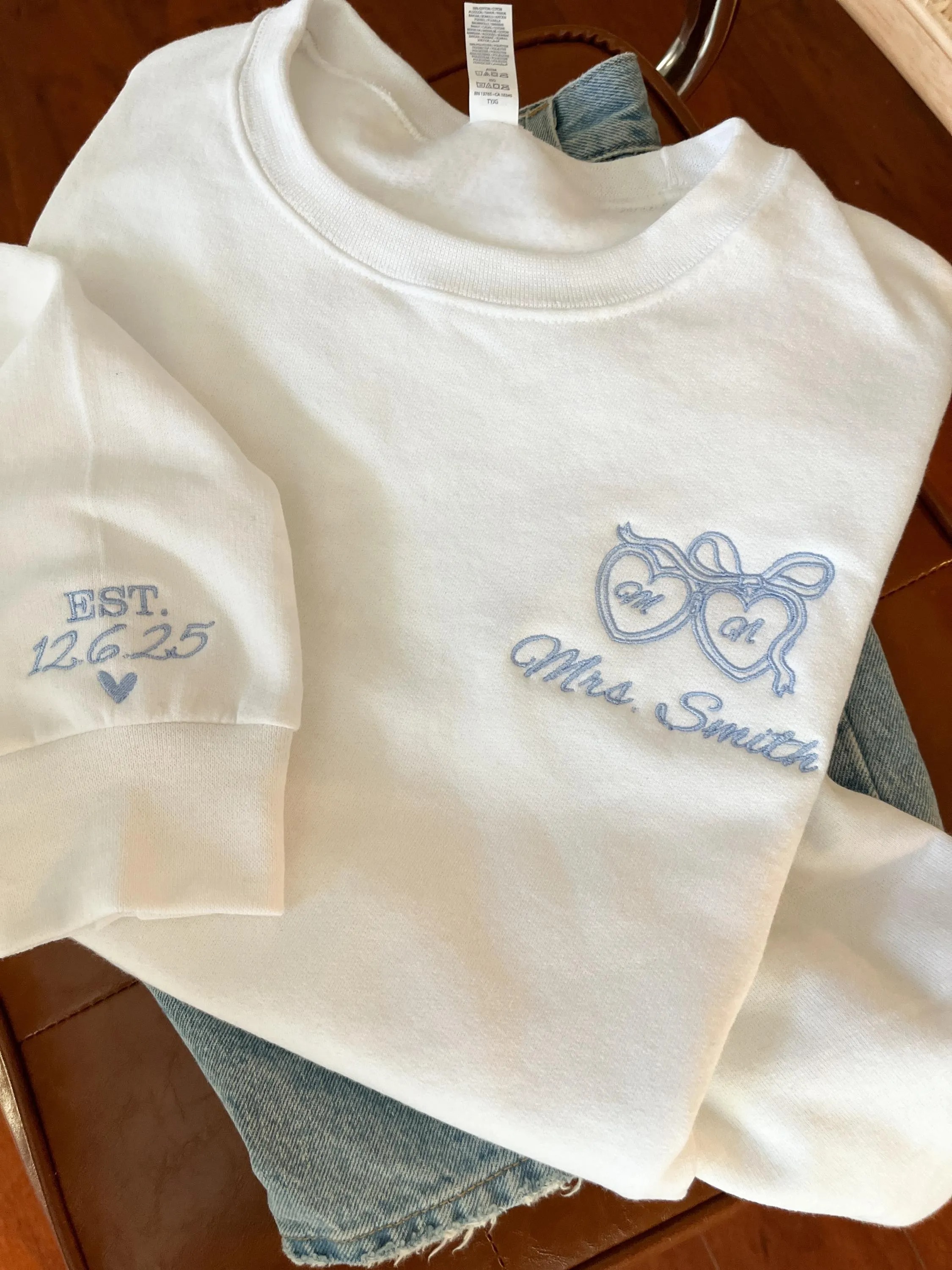 Personalized Bride Sweatshirt
