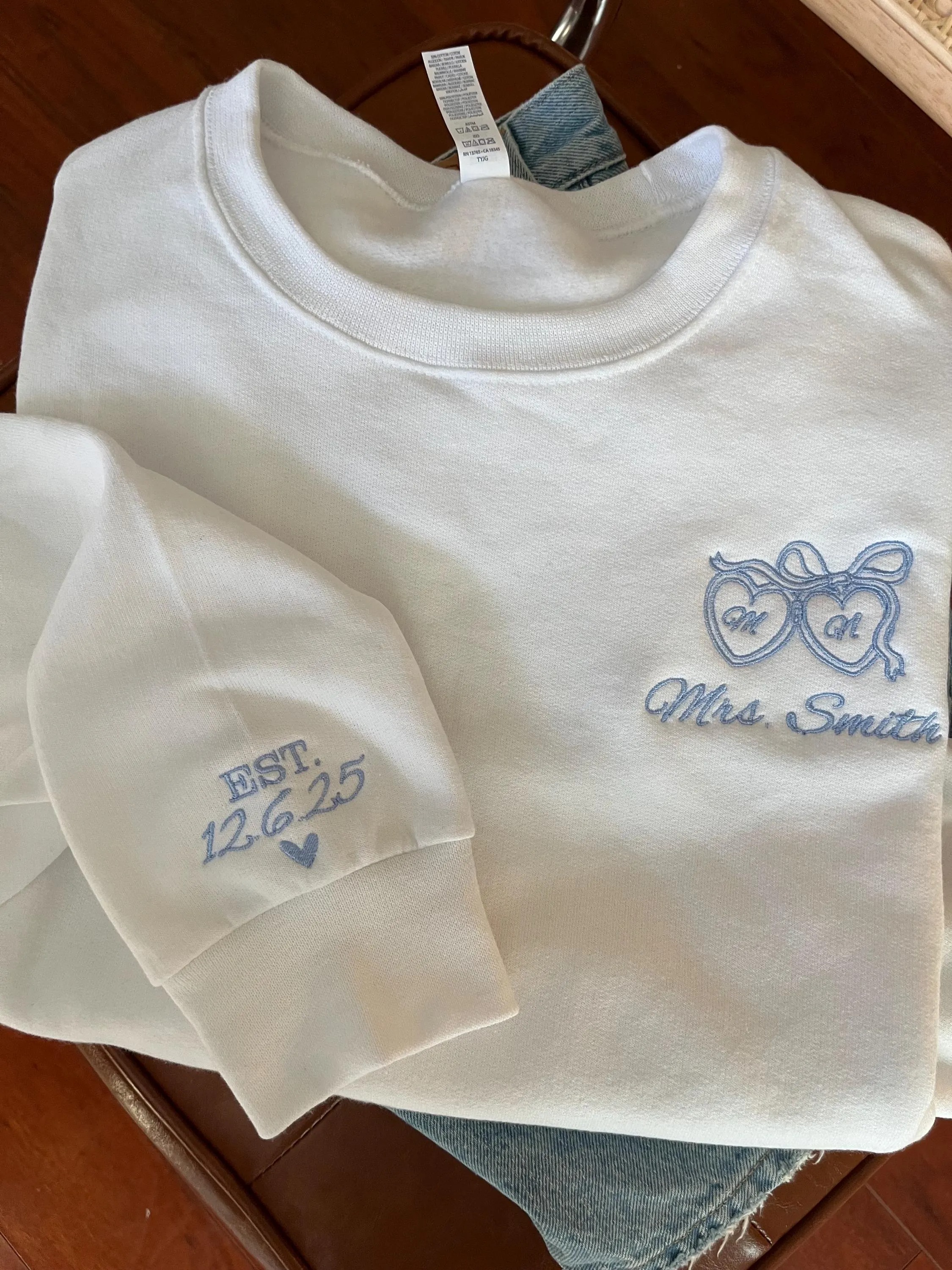 Personalized Bride Sweatshirt