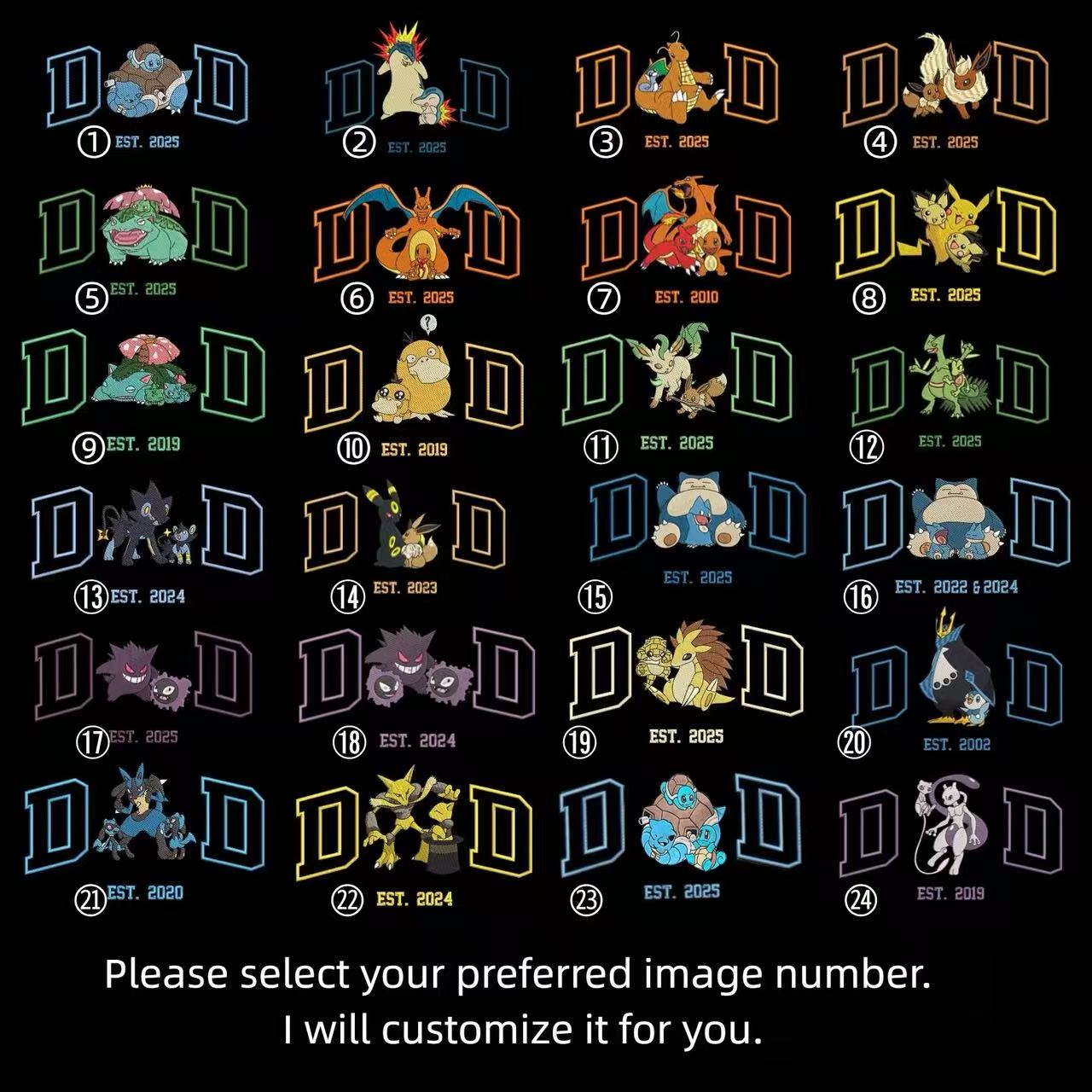 Custom PokaDad Embroidered Shirt