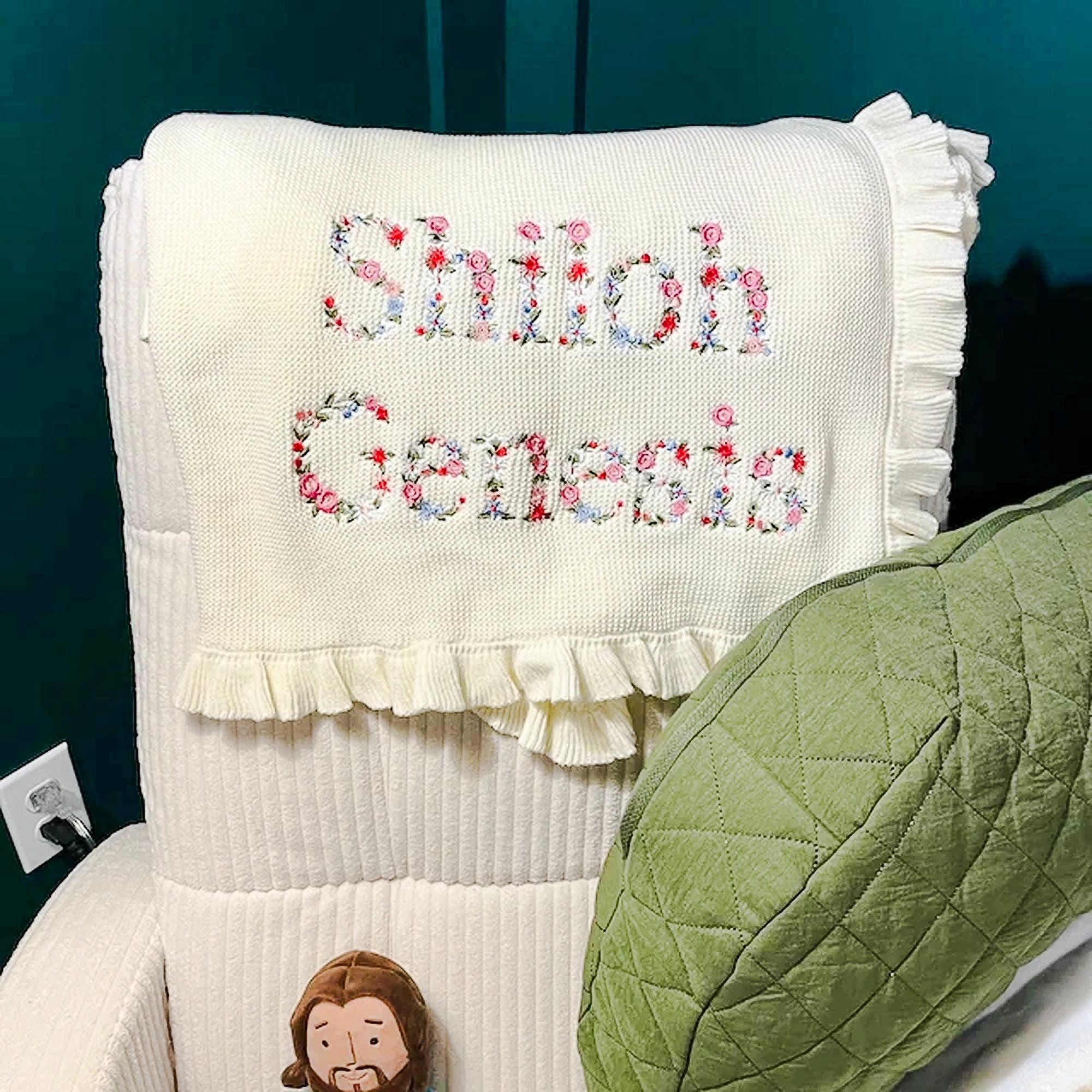 Personalized Embroidered Baby Blanket
