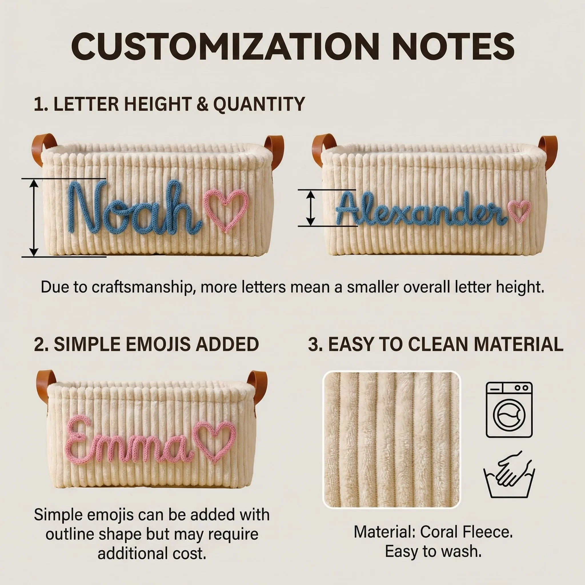 [Copy]Personalized Newborn Baby Diaper Caddy Organizer, Kids Nursery Toy Storage Basket