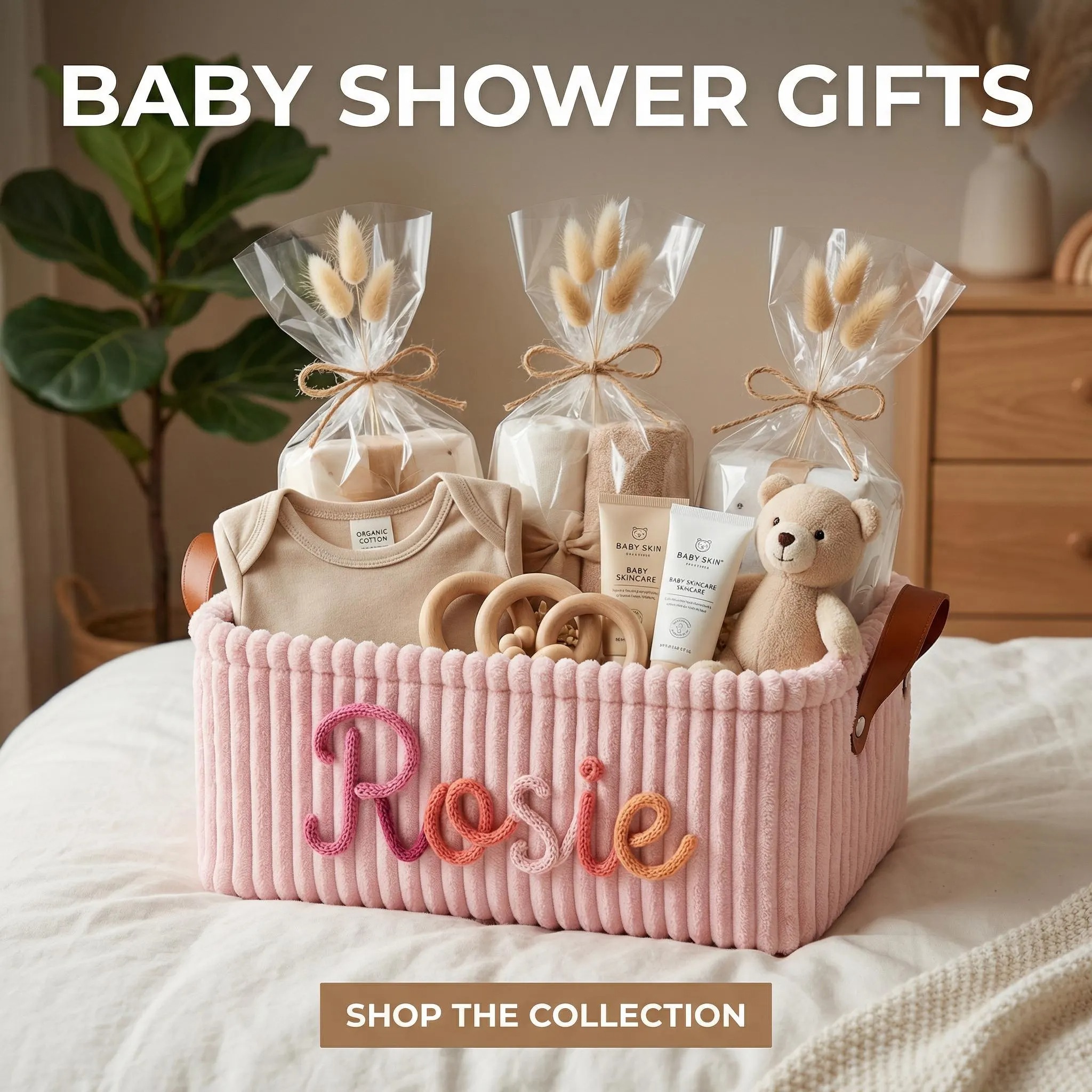 [Copy]Personalized Newborn Baby Diaper Caddy Organizer, Kids Nursery Toy Storage Basket
