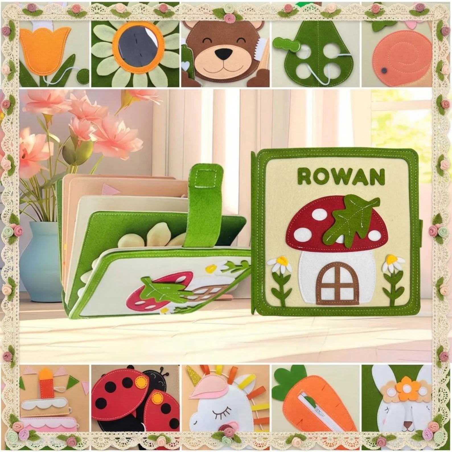 Personalized Felt Quiet Book
