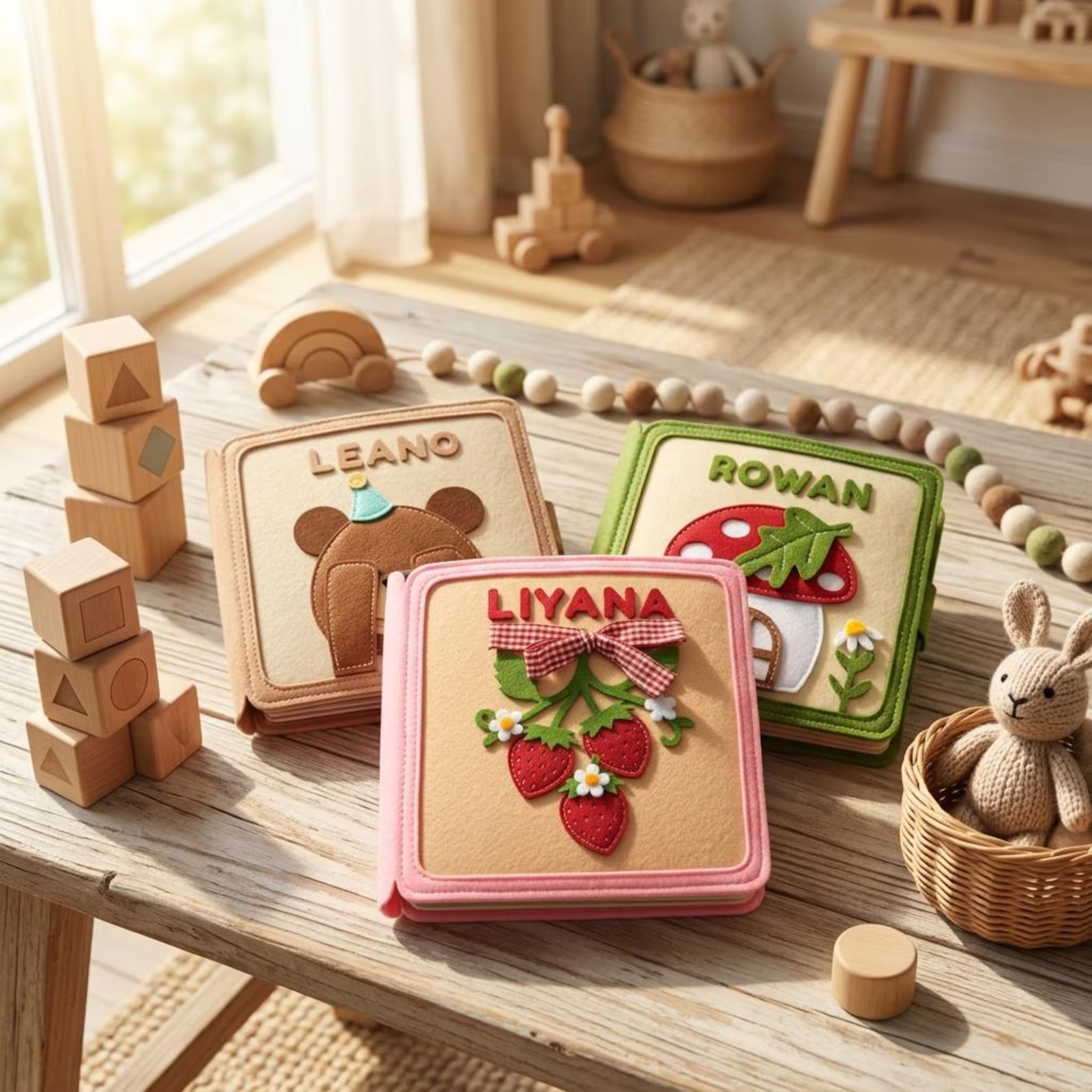 Personalized Felt Quiet Book