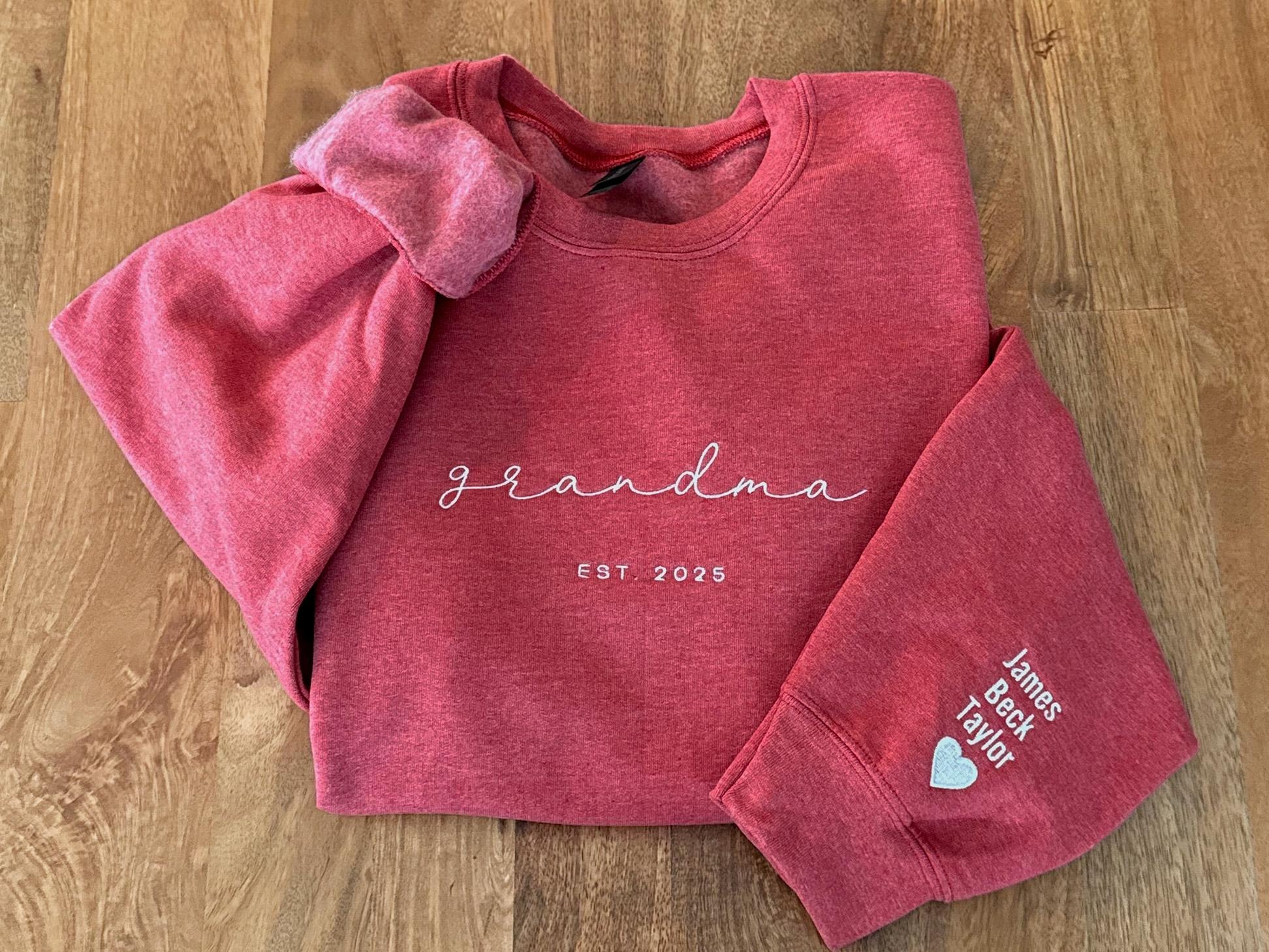 Personalized Grandma Sweatshirt, Mother's Day Gifts
