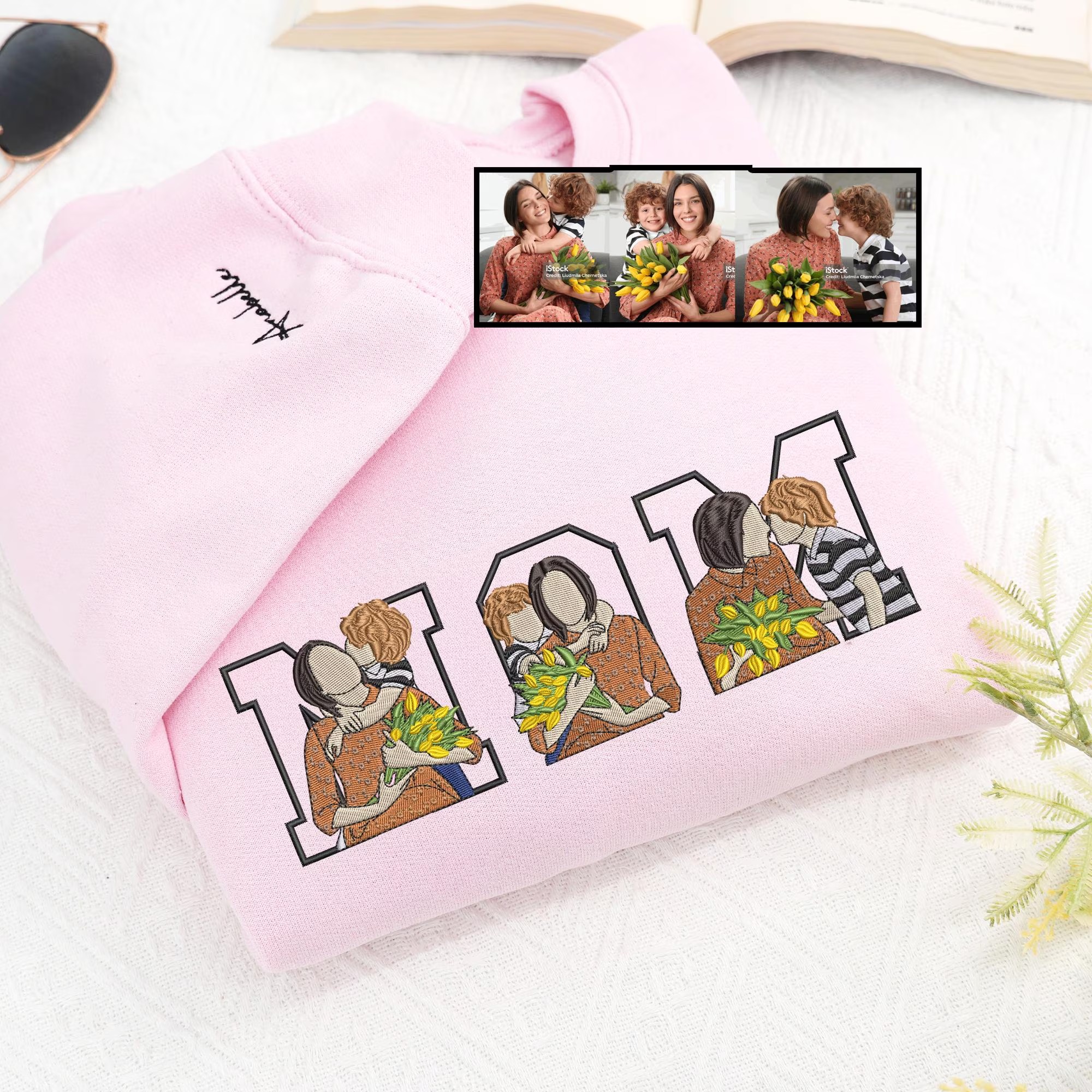Personalized Mama Portrait Crewneck