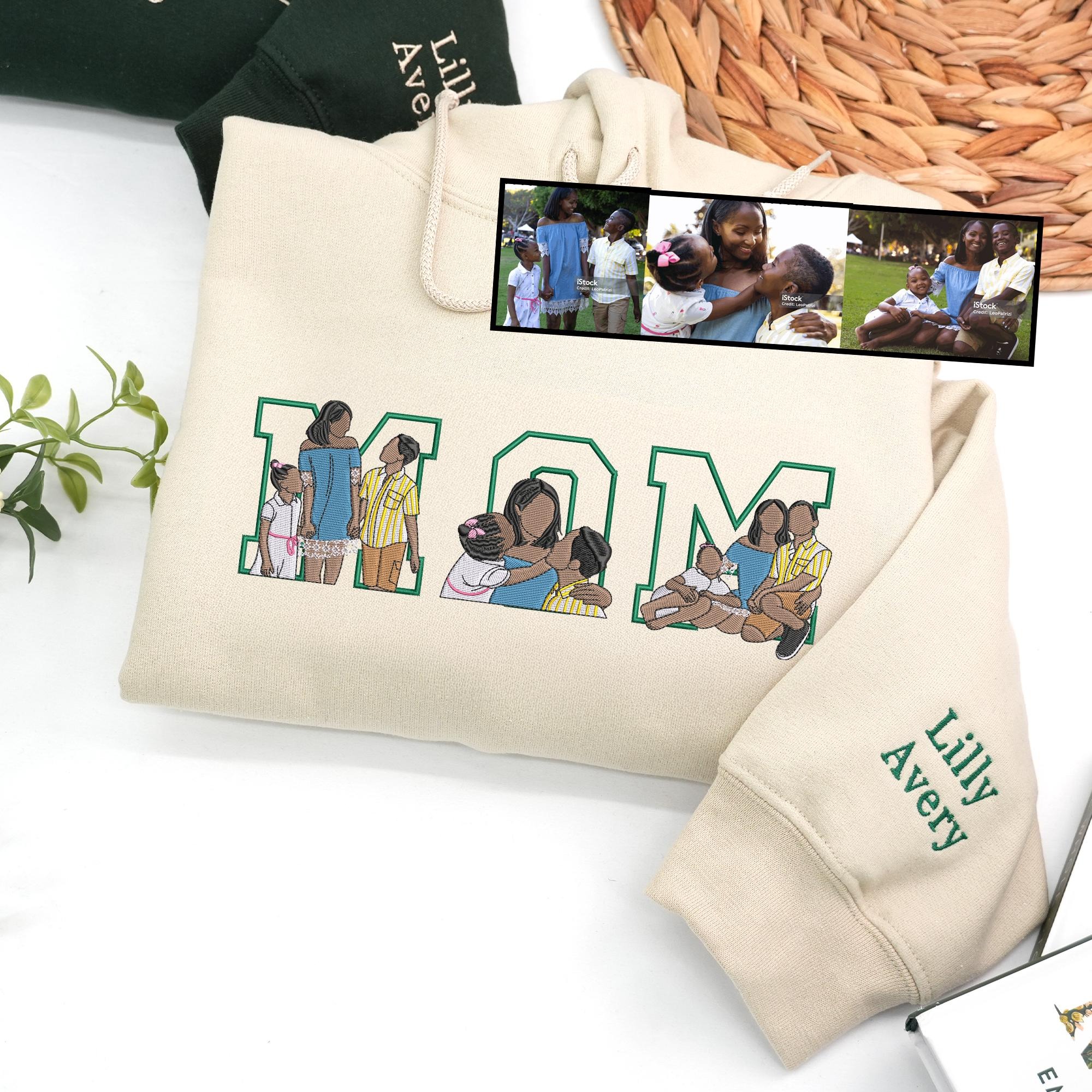 Personalized Mama Portrait Crewneck