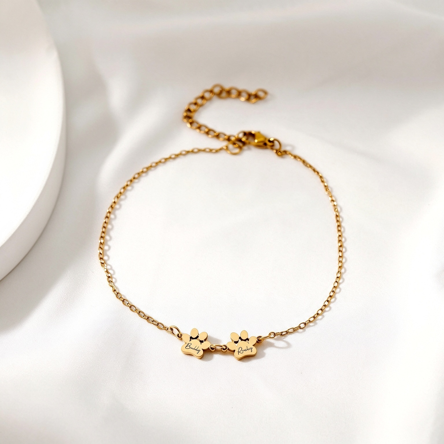 Personalized Paw Print Bracelet