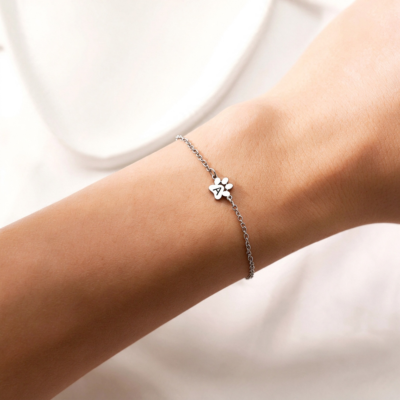 Personalized Paw Print Bracelet