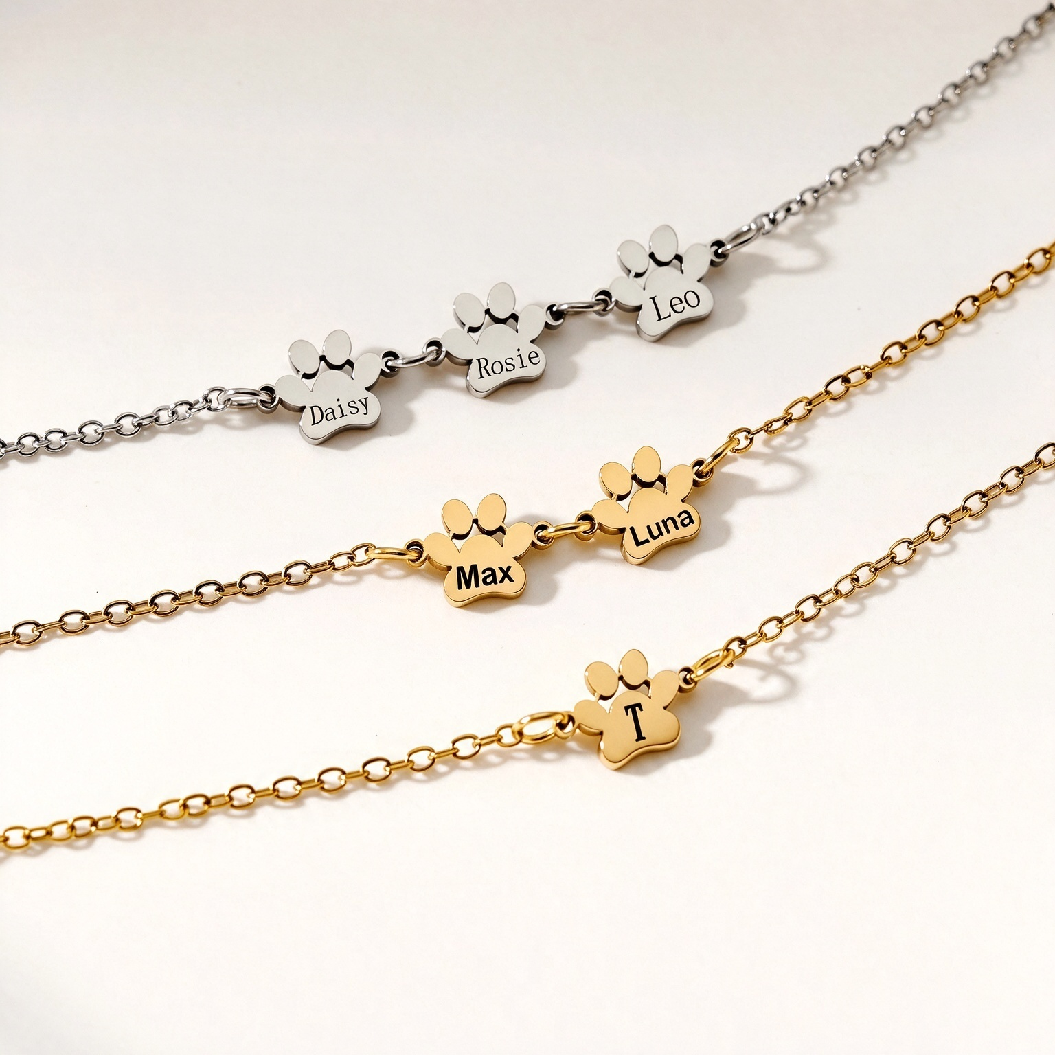 Personalized Paw Print Bracelet