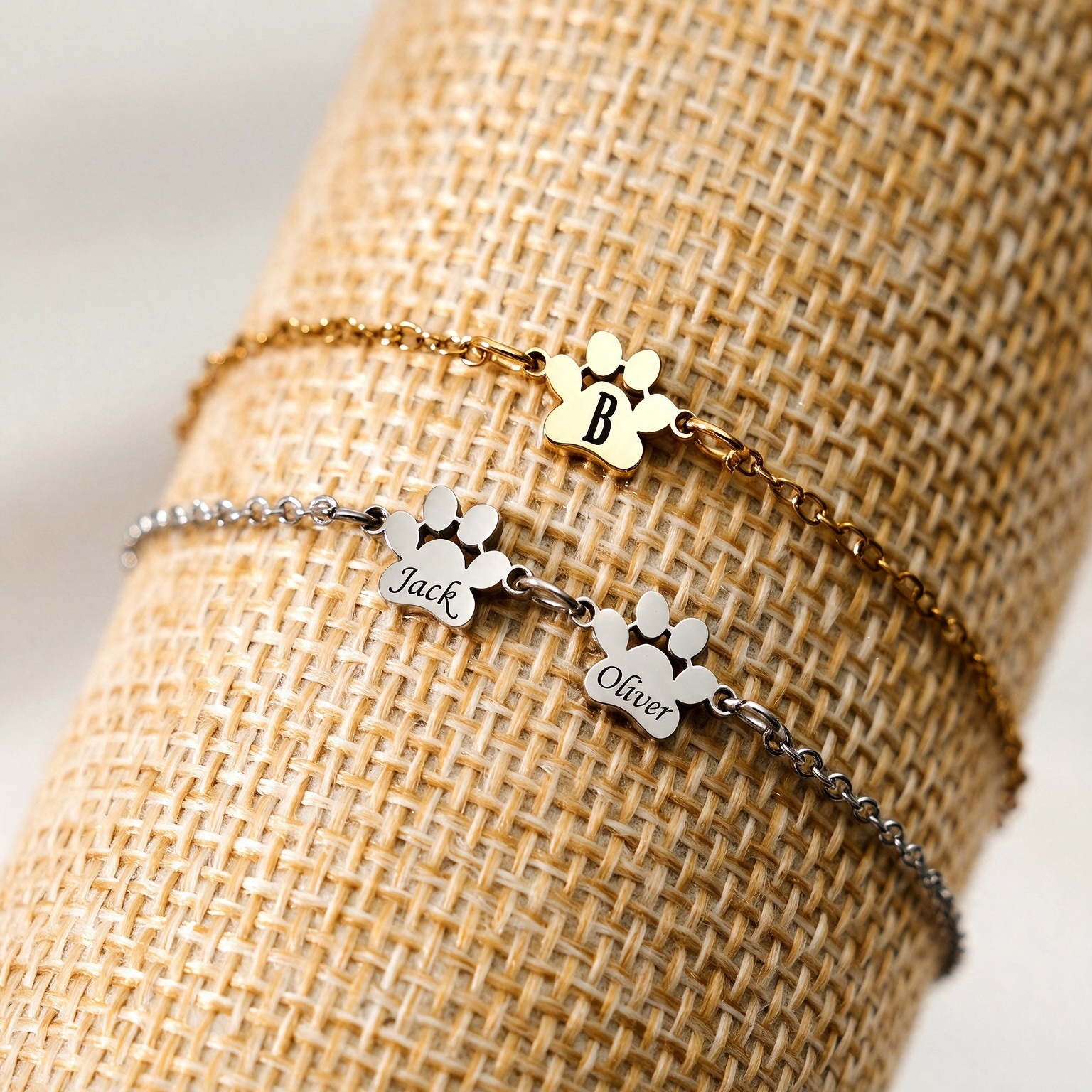 Personalized Paw Print Bracelet