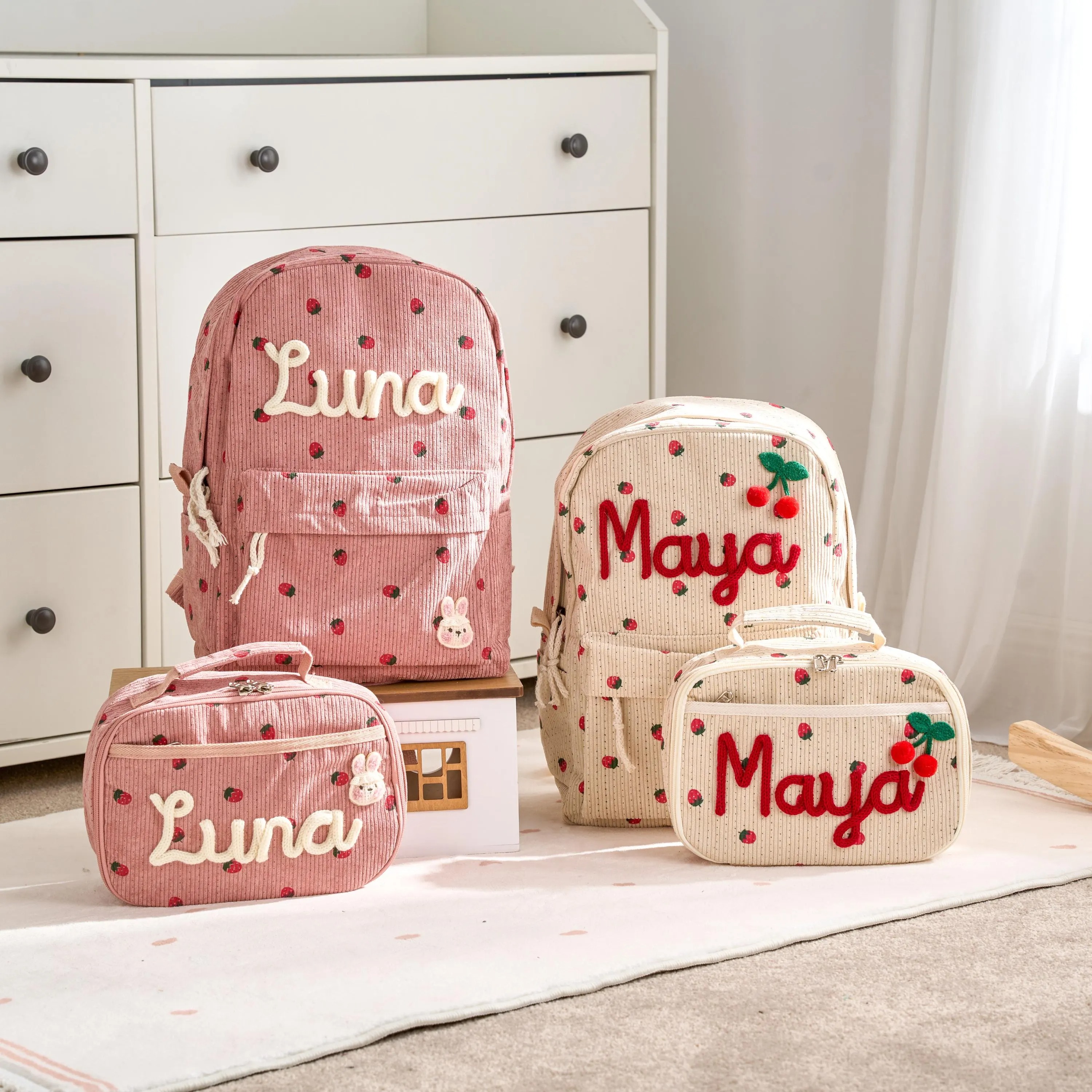 Personalized Toddler Backpack & Lunch Bag Set