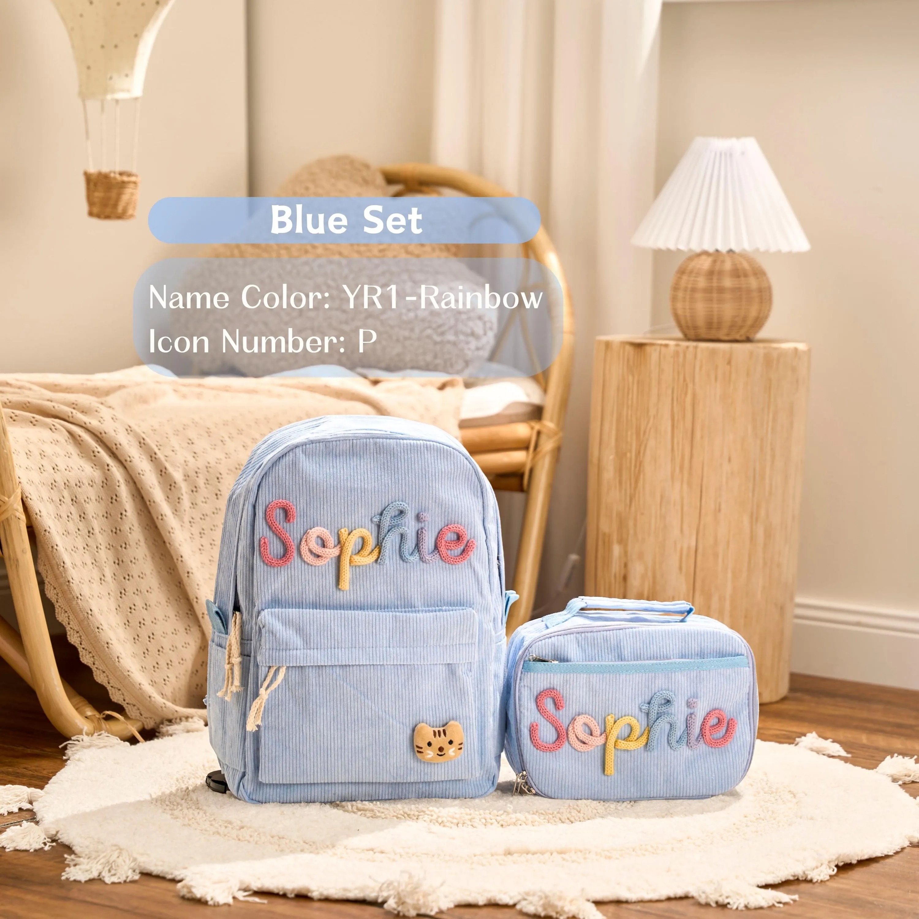 Personalized Toddler Backpack & Lunch Bag Set
