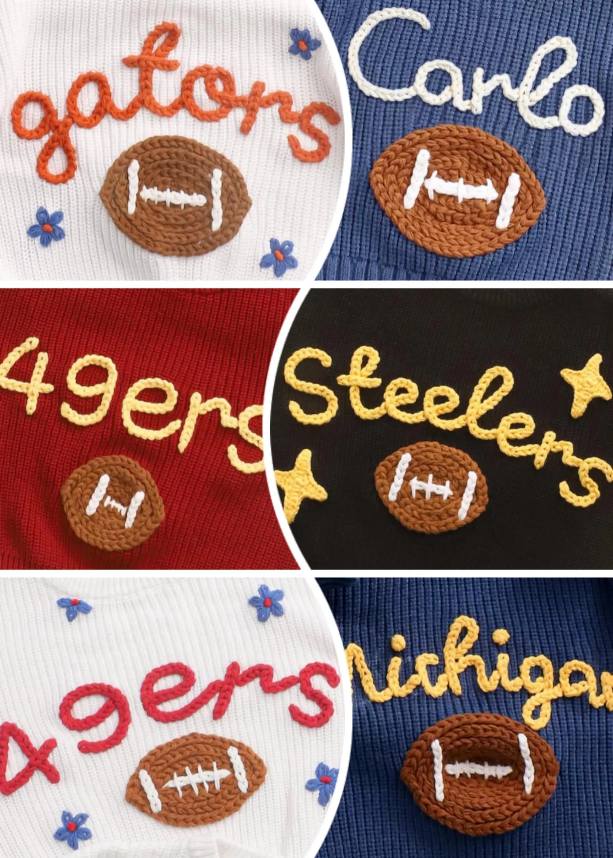 Personalized Sweater with Football