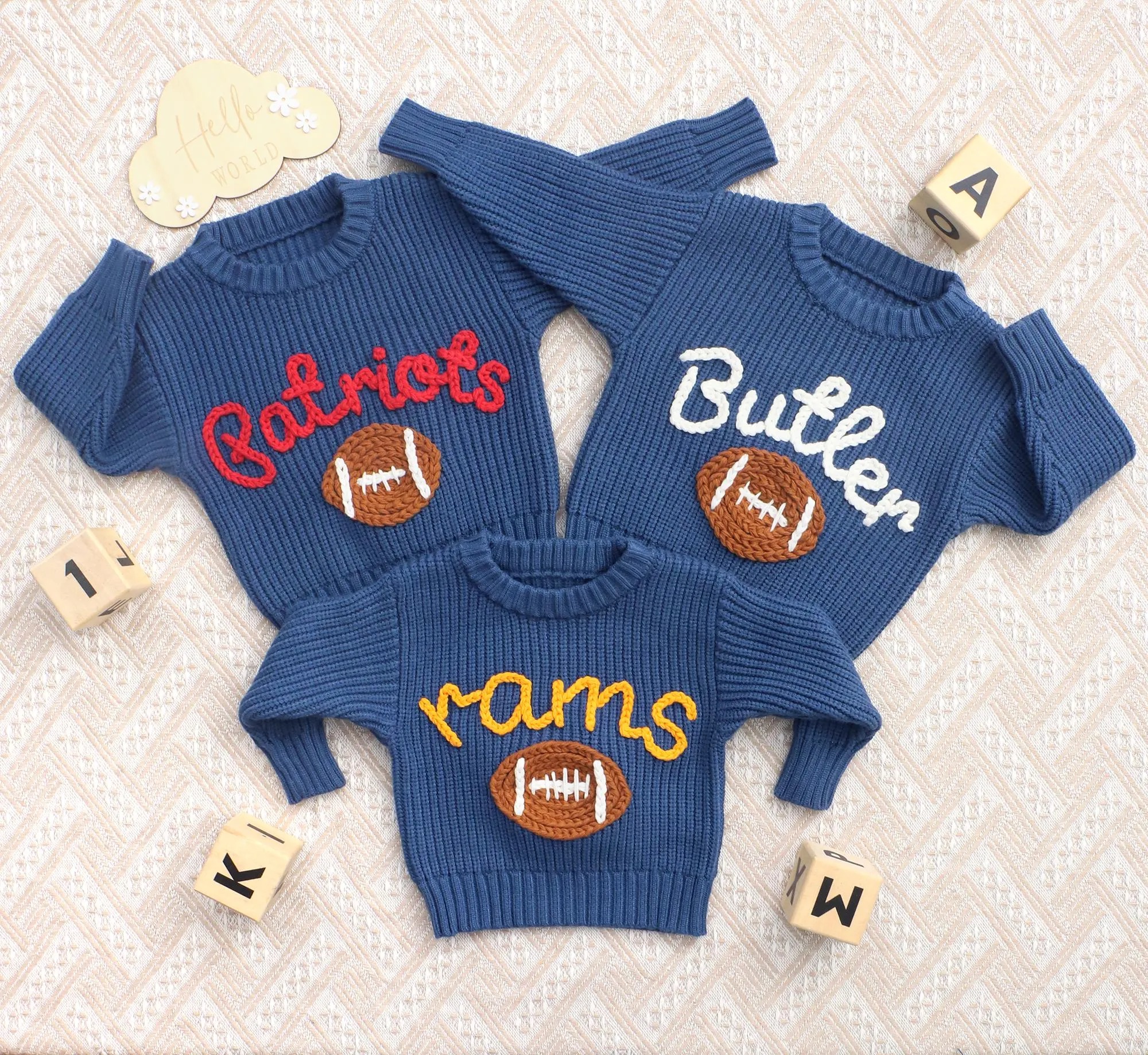 Personalized Sweater with Football