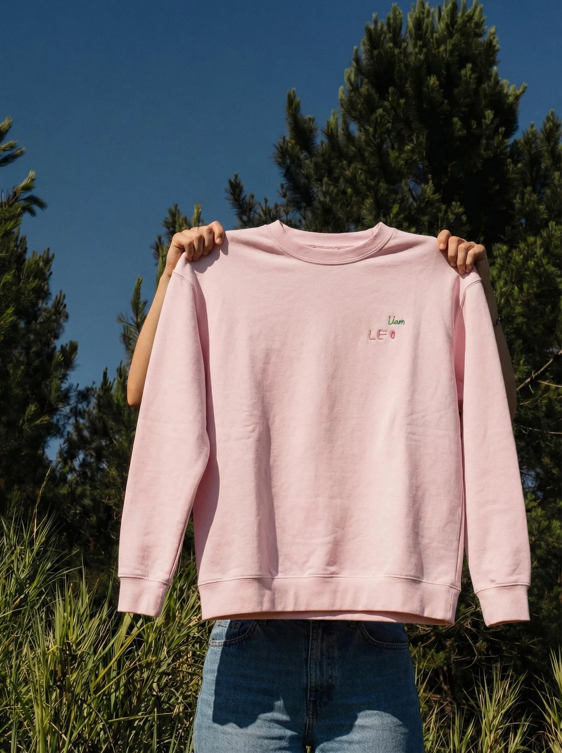 Personalized embroidered sweatshirt with handwritten child's drawing, Mother's Day gift for mom