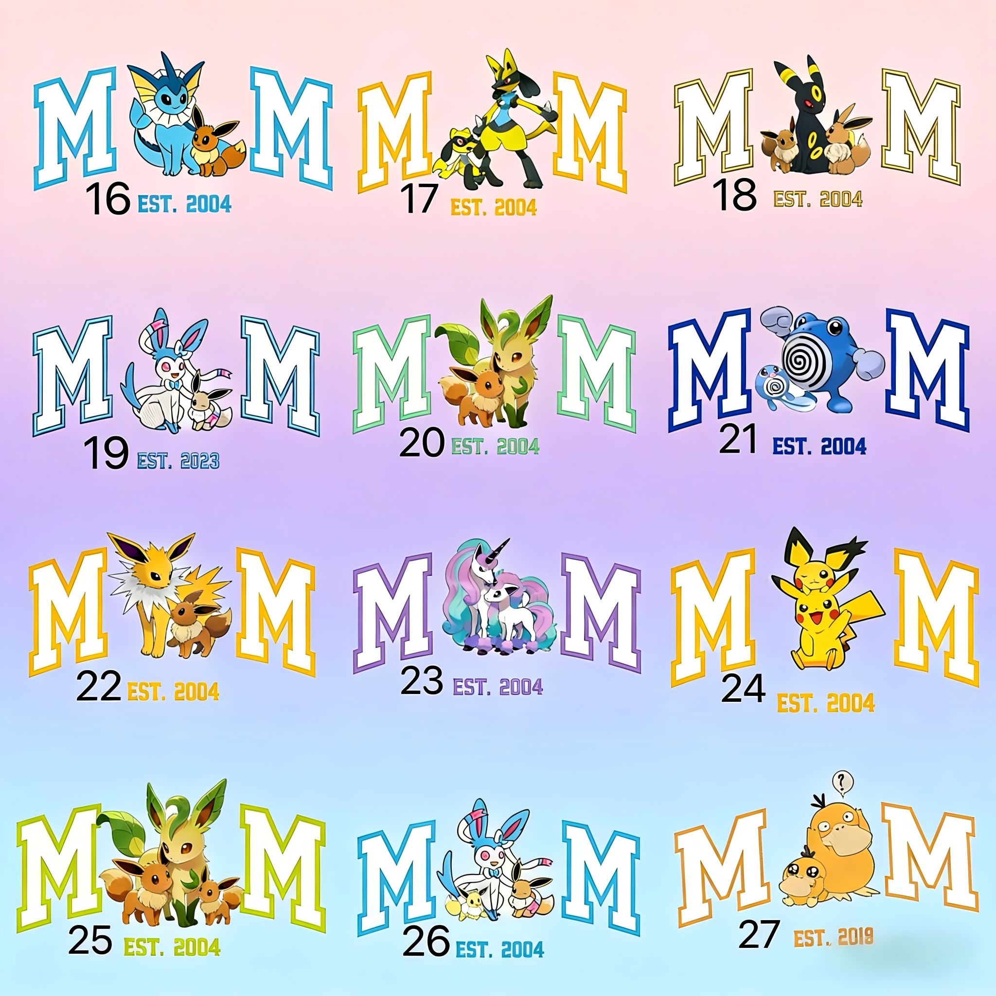 Personalized Mom PKM Embroidered Sweatshirt