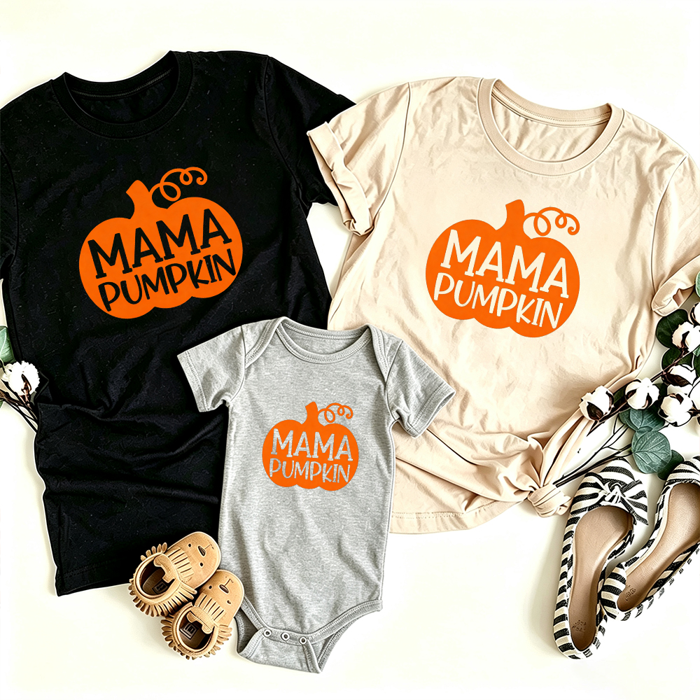 Pumpkin Family Matching T‑Shirts Outfits