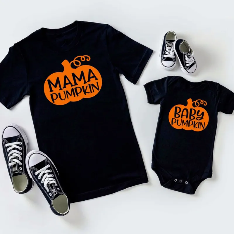 Pumpkin Family Matching T‑Shirts Outfits