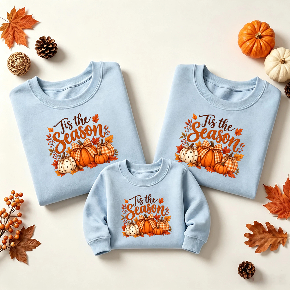 Pumpkin Matching Family Sweatshirts Outfits