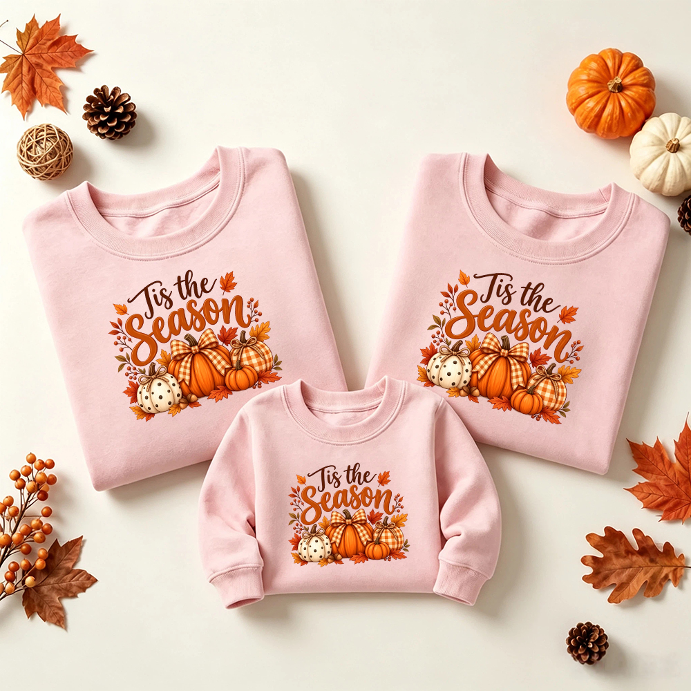 Pumpkin Matching Family Sweatshirts Outfits