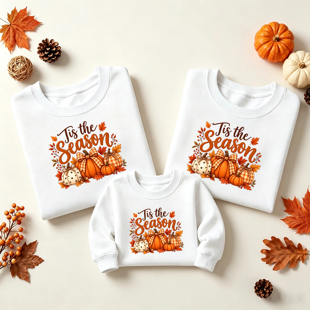 Pumpkin Matching Family Sweatshirts Outfits