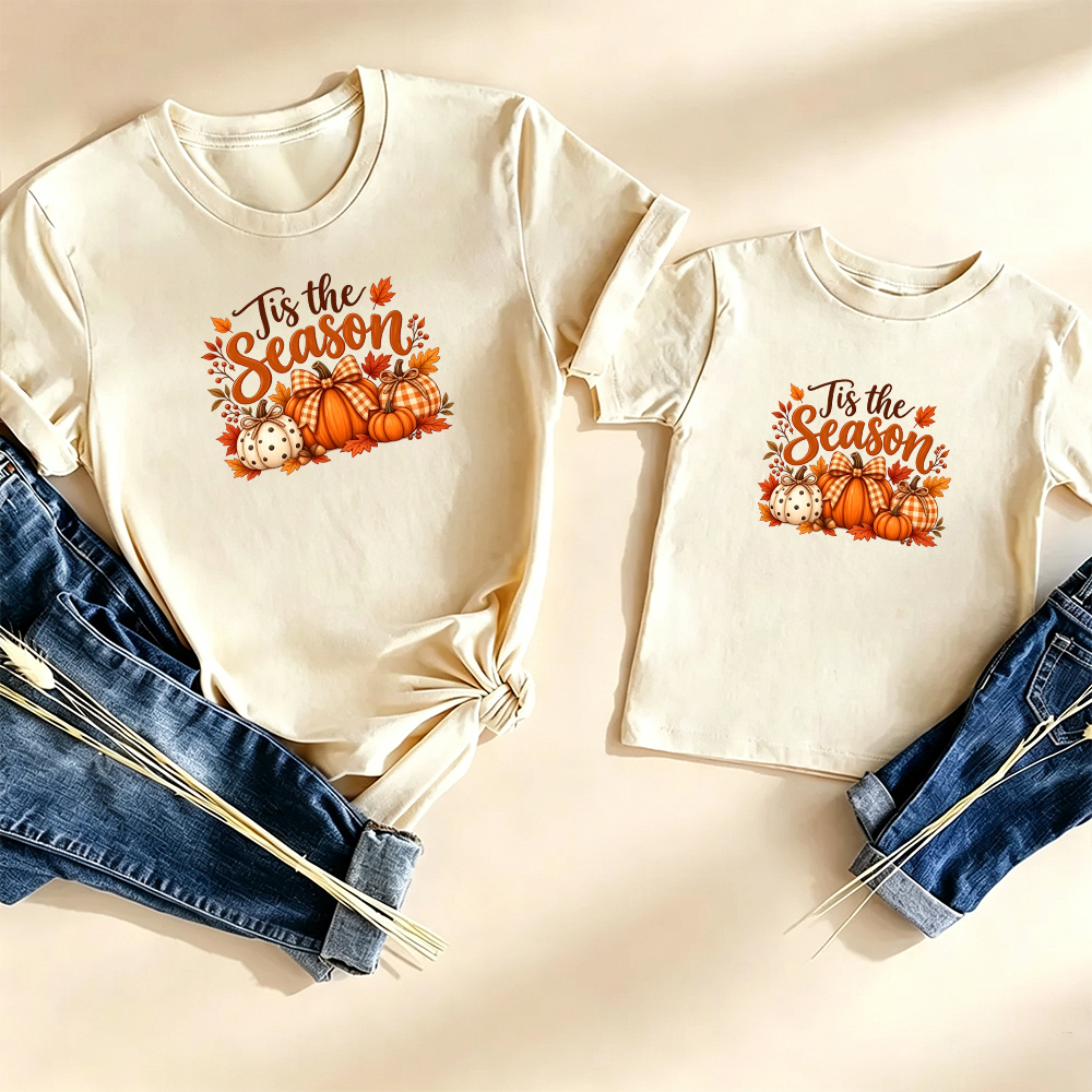 Pumpkin Matching Family T-shirt Outfits