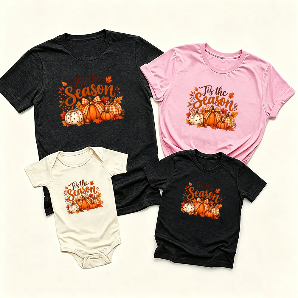 Pumpkin Matching Family T-shirt Outfits