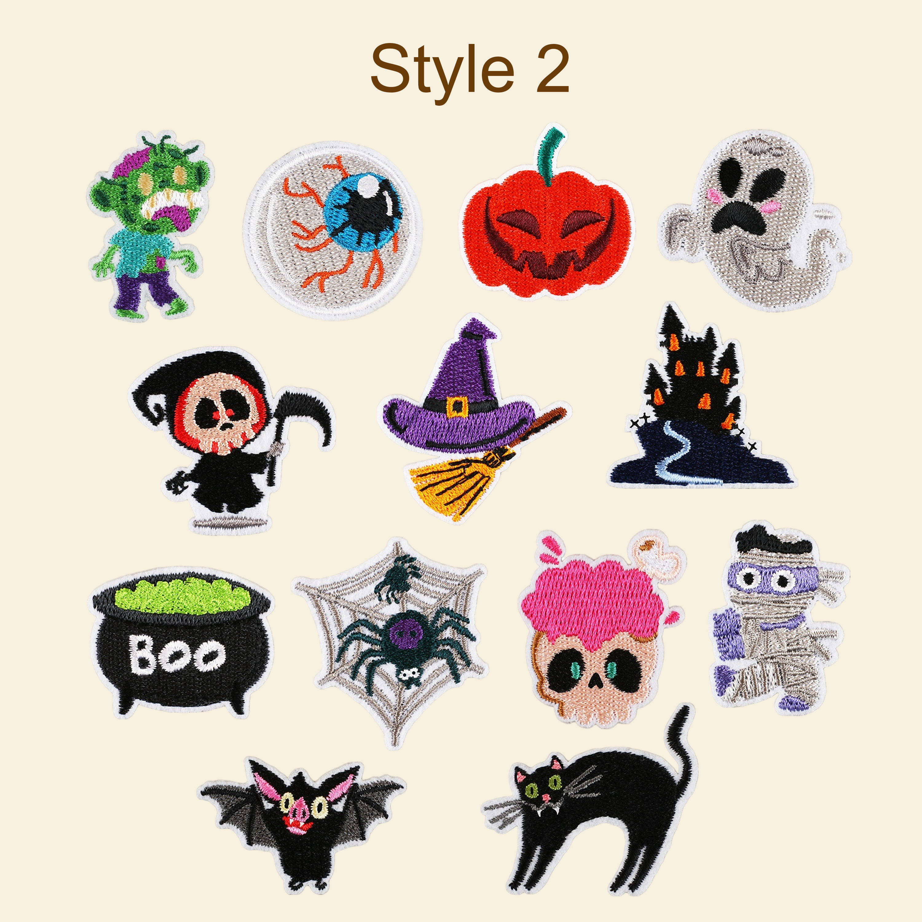 Halloween DIY Embroidery Patch Kit – Personalized Halloween Gift
