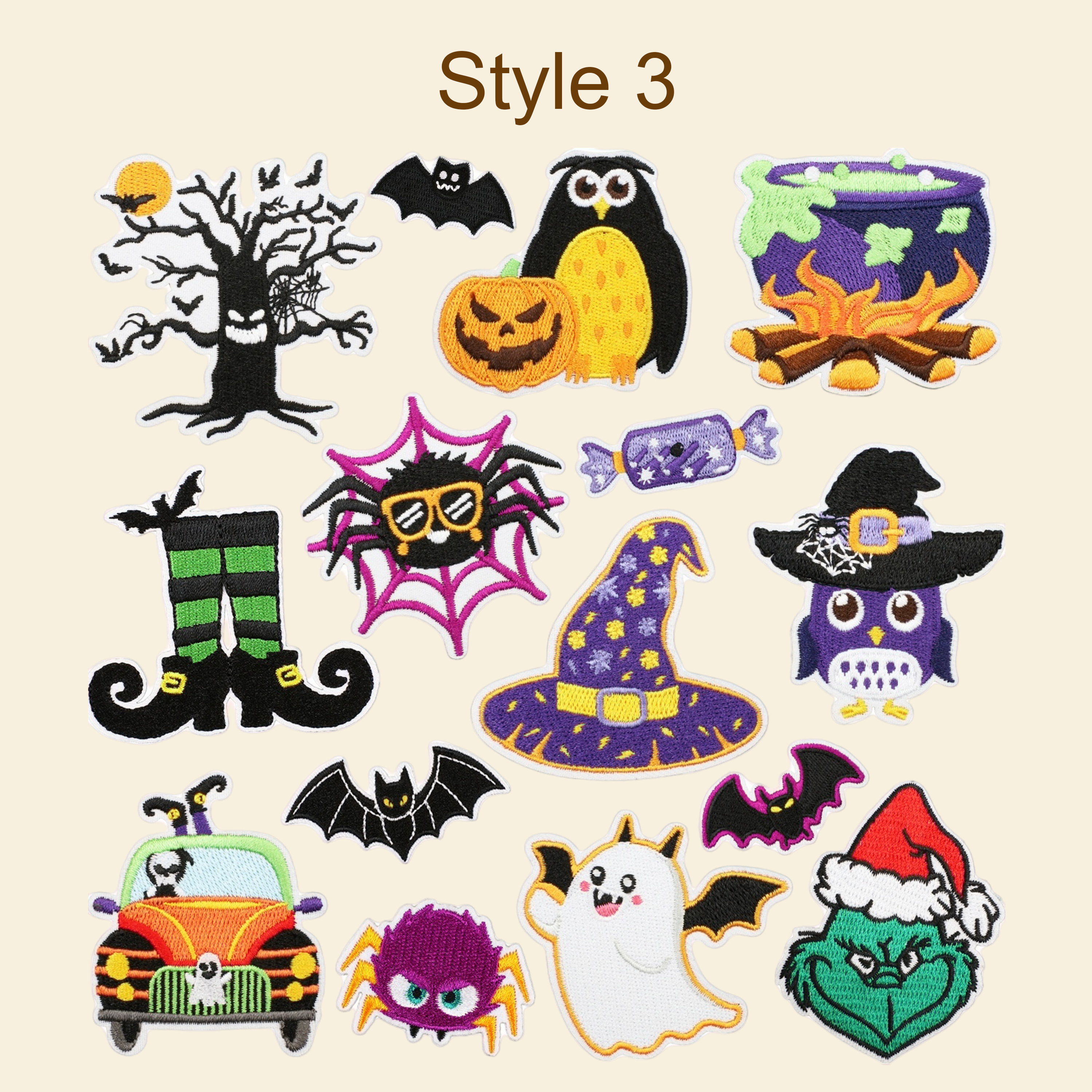 Halloween DIY Embroidery Patch Kit – Personalized Halloween Gift