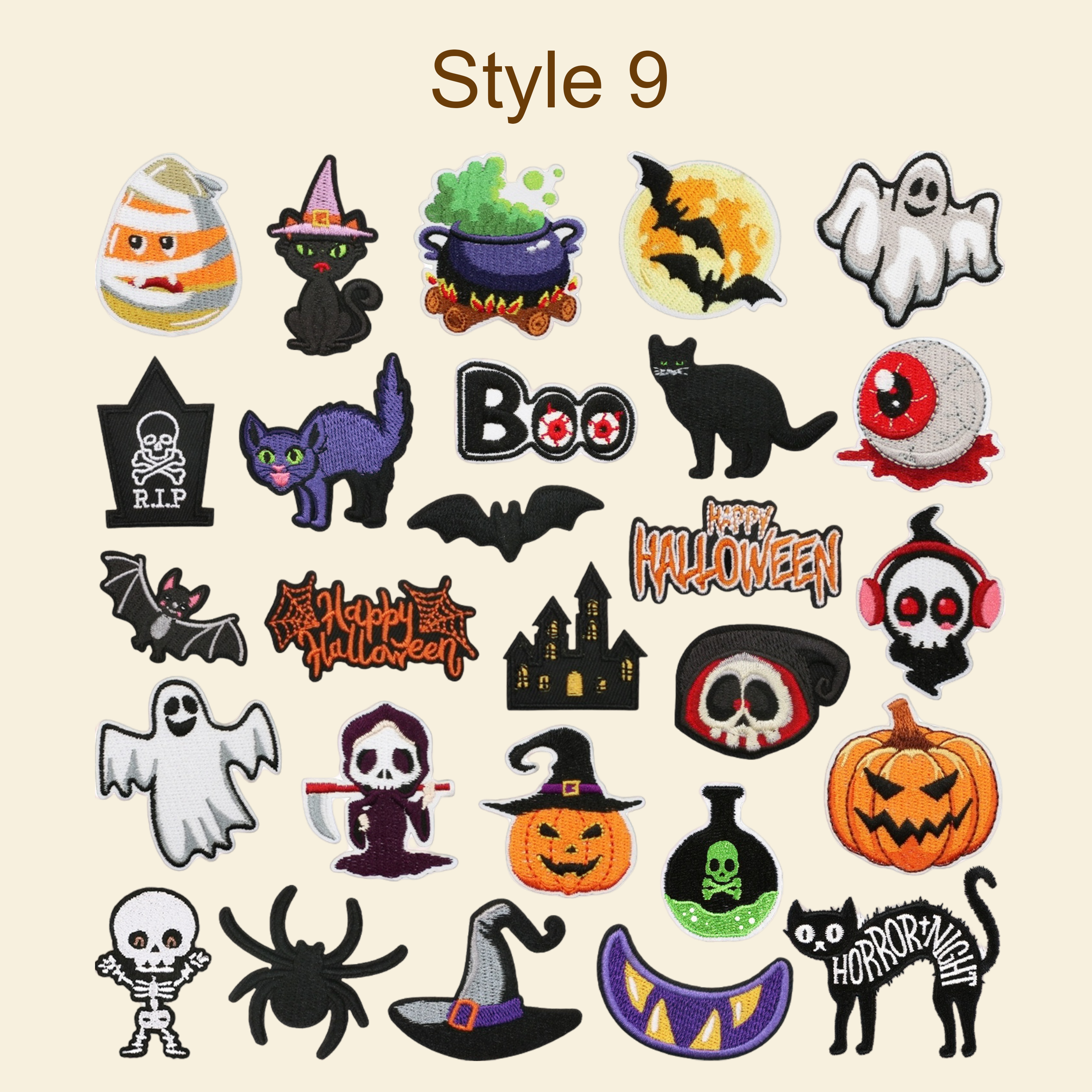 Halloween DIY Embroidery Patch Kit – Personalized Halloween Gift