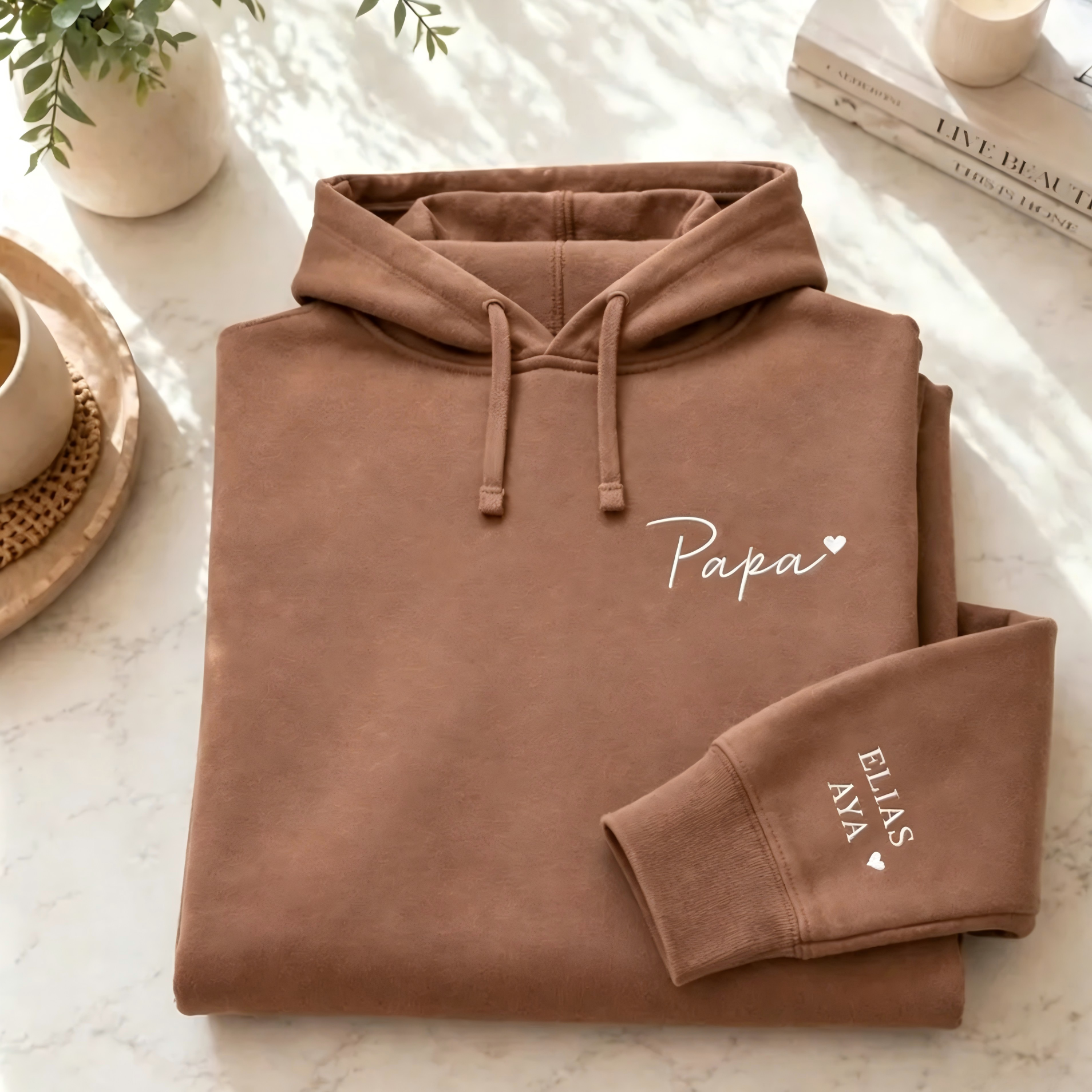 Embroidered Personalised Father Papa Sweatshirt