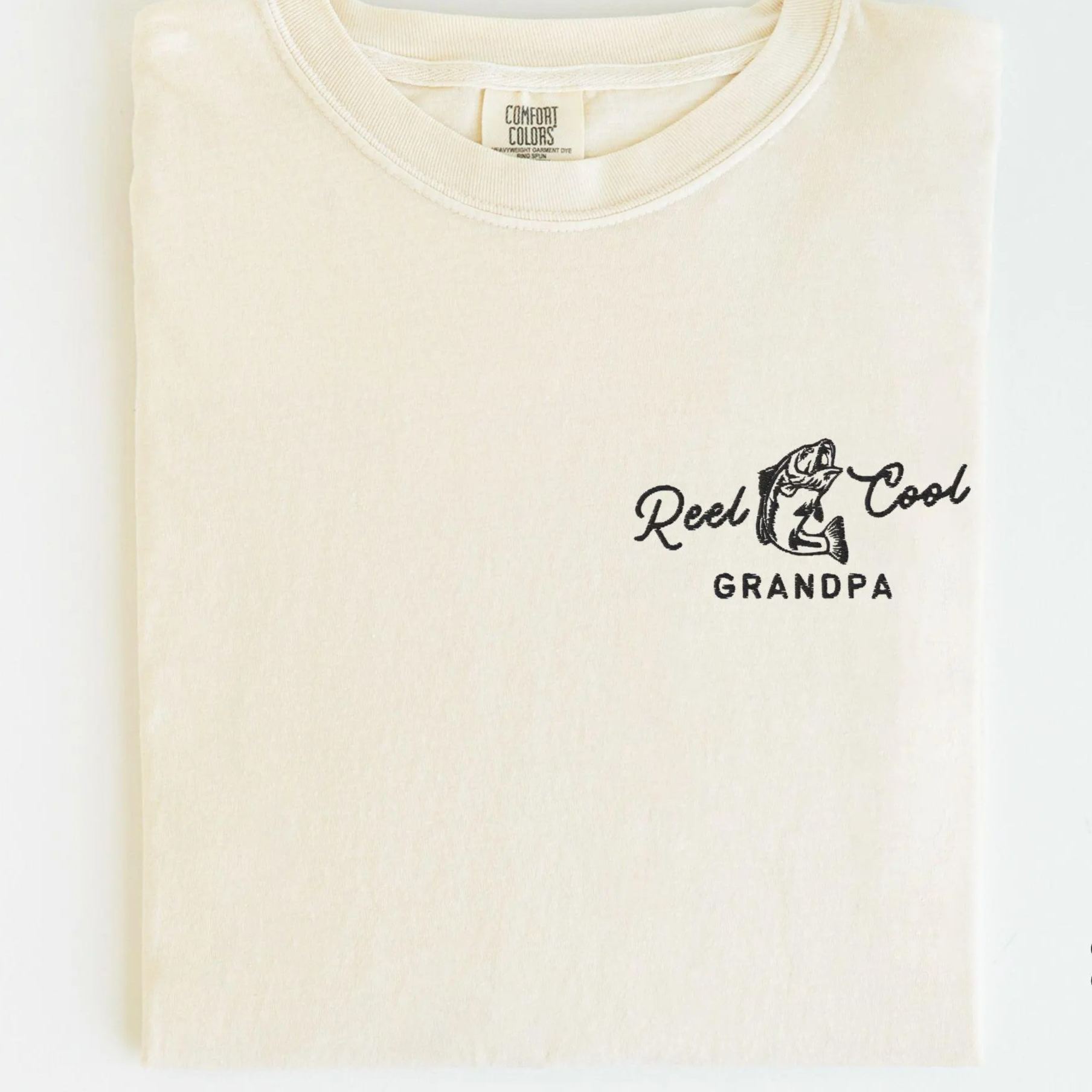 Embroidered Comfort Colors Grandpa Fishing Shirt