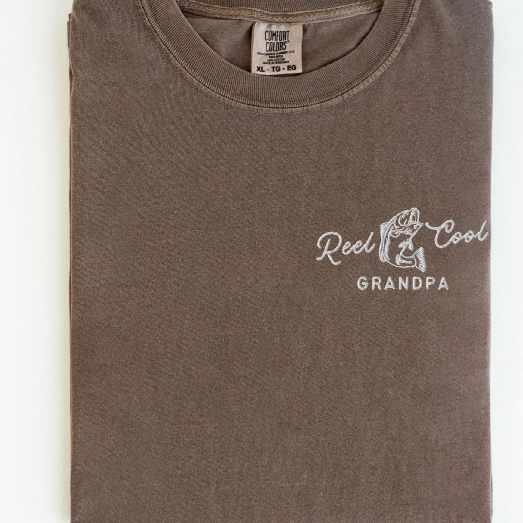 Embroidered Comfort Colors Grandpa Fishing Shirt