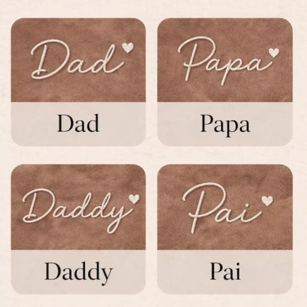 Embroidered Personalised Father Papa Sweatshirt