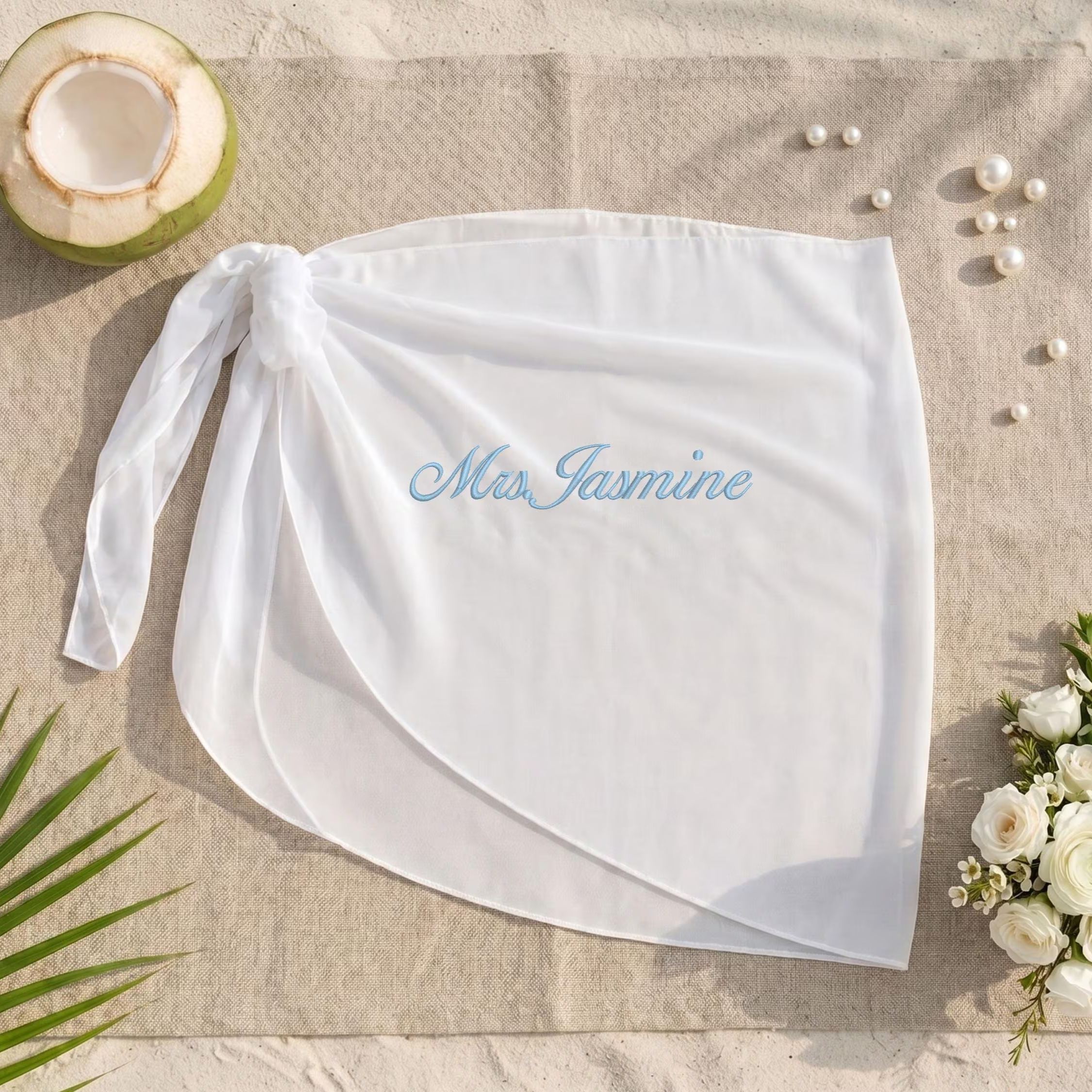 Mrs Bride Beach Skirt Cover Up Sarong