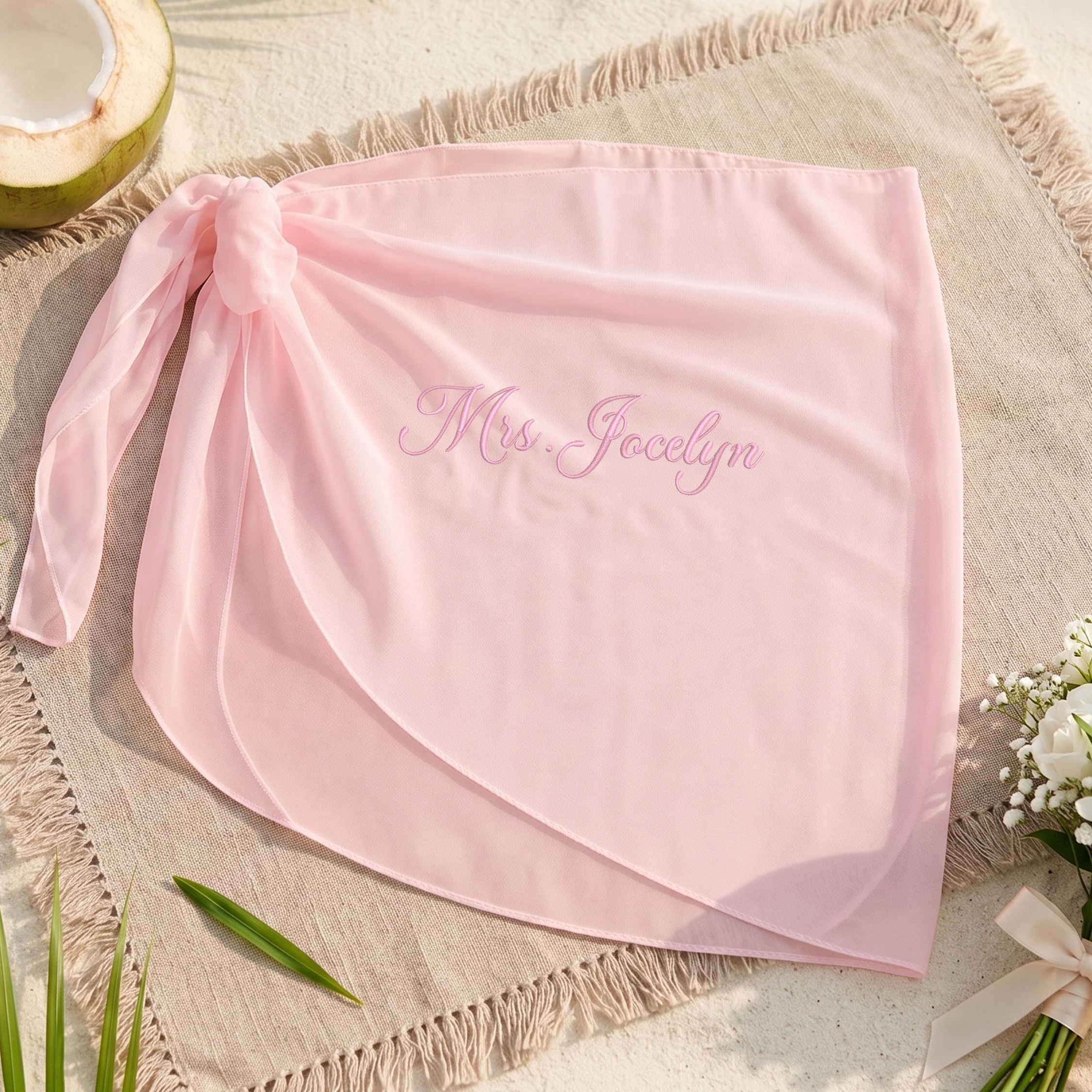 Mrs Bride Beach Skirt Cover Up Sarong