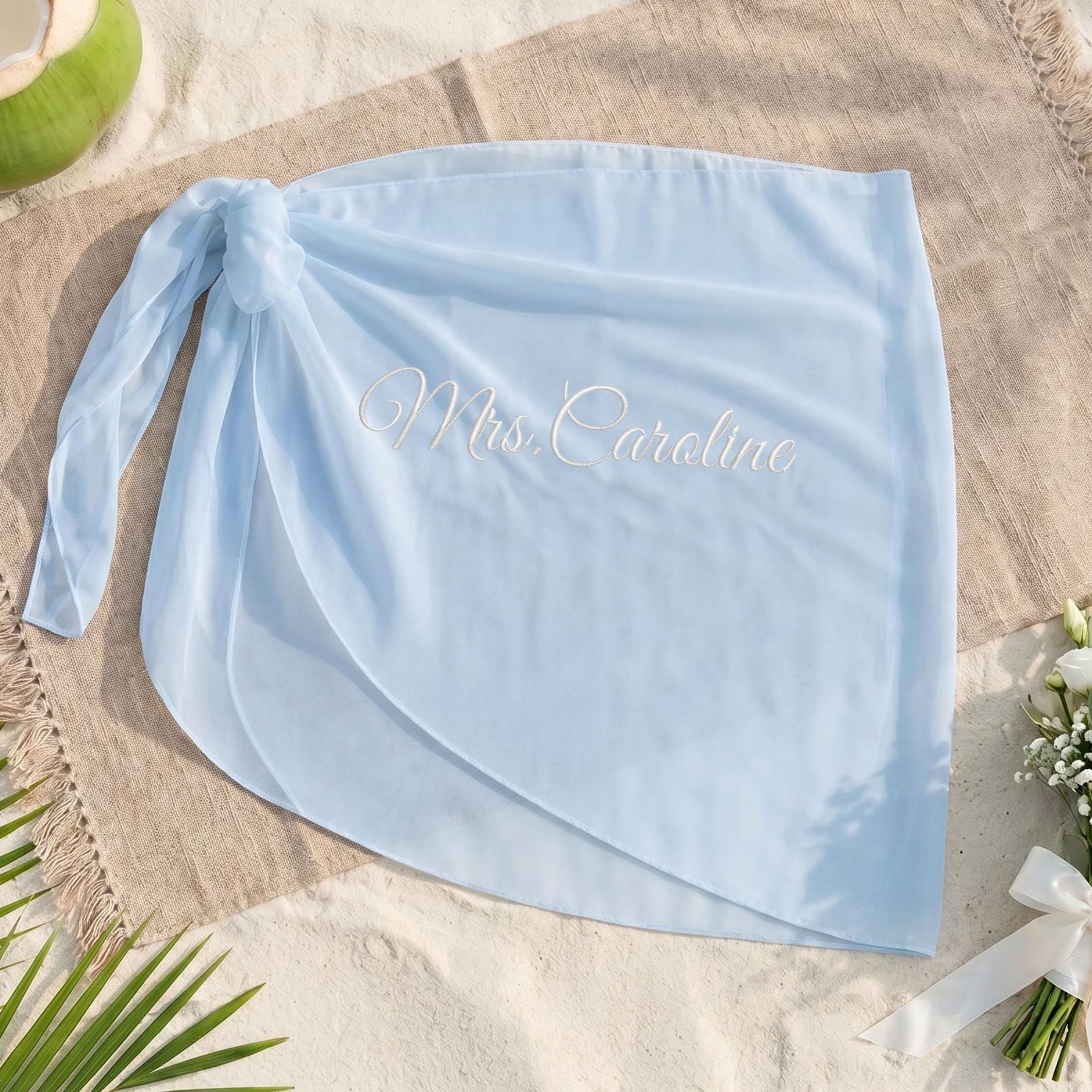 Mrs Bride Beach Skirt Cover Up Sarong