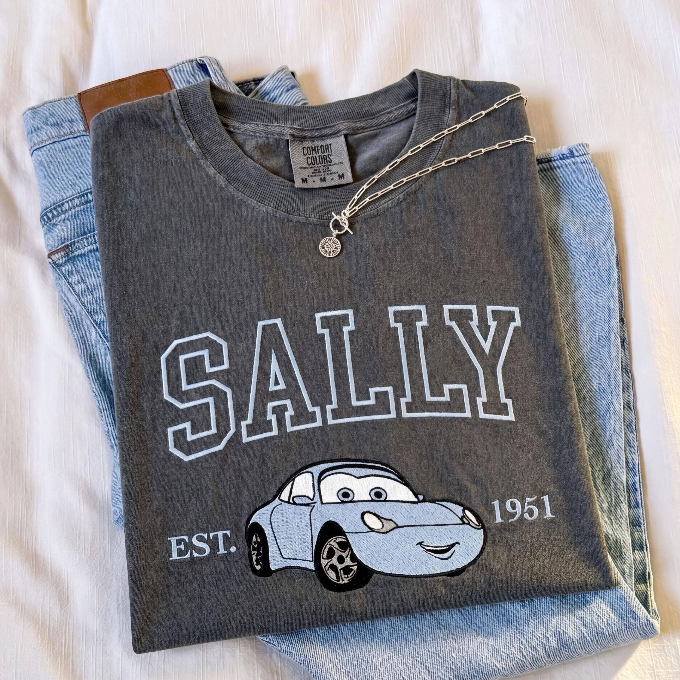 Embroidered Cars Matching Shirt
