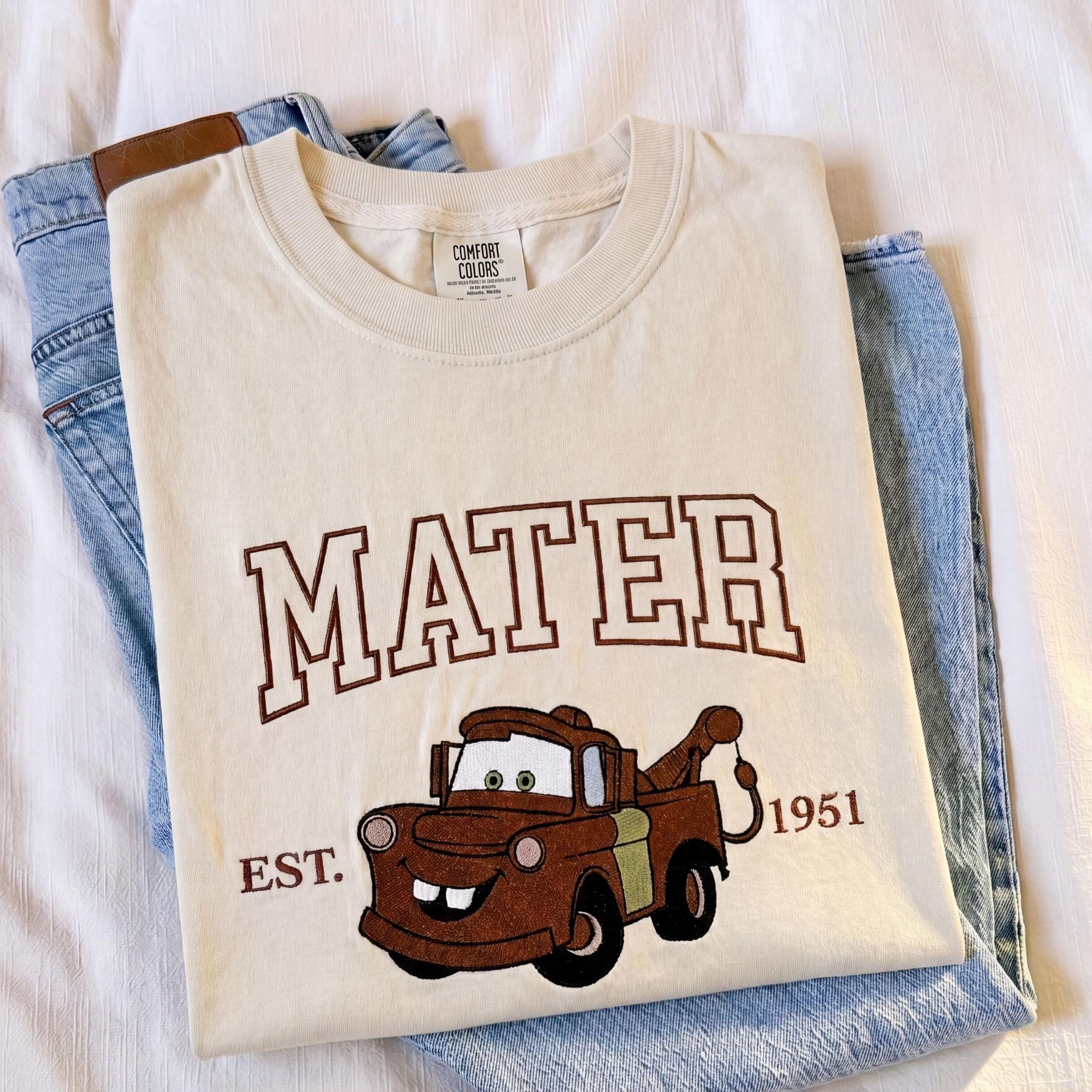 Embroidered Cars Matching Shirt