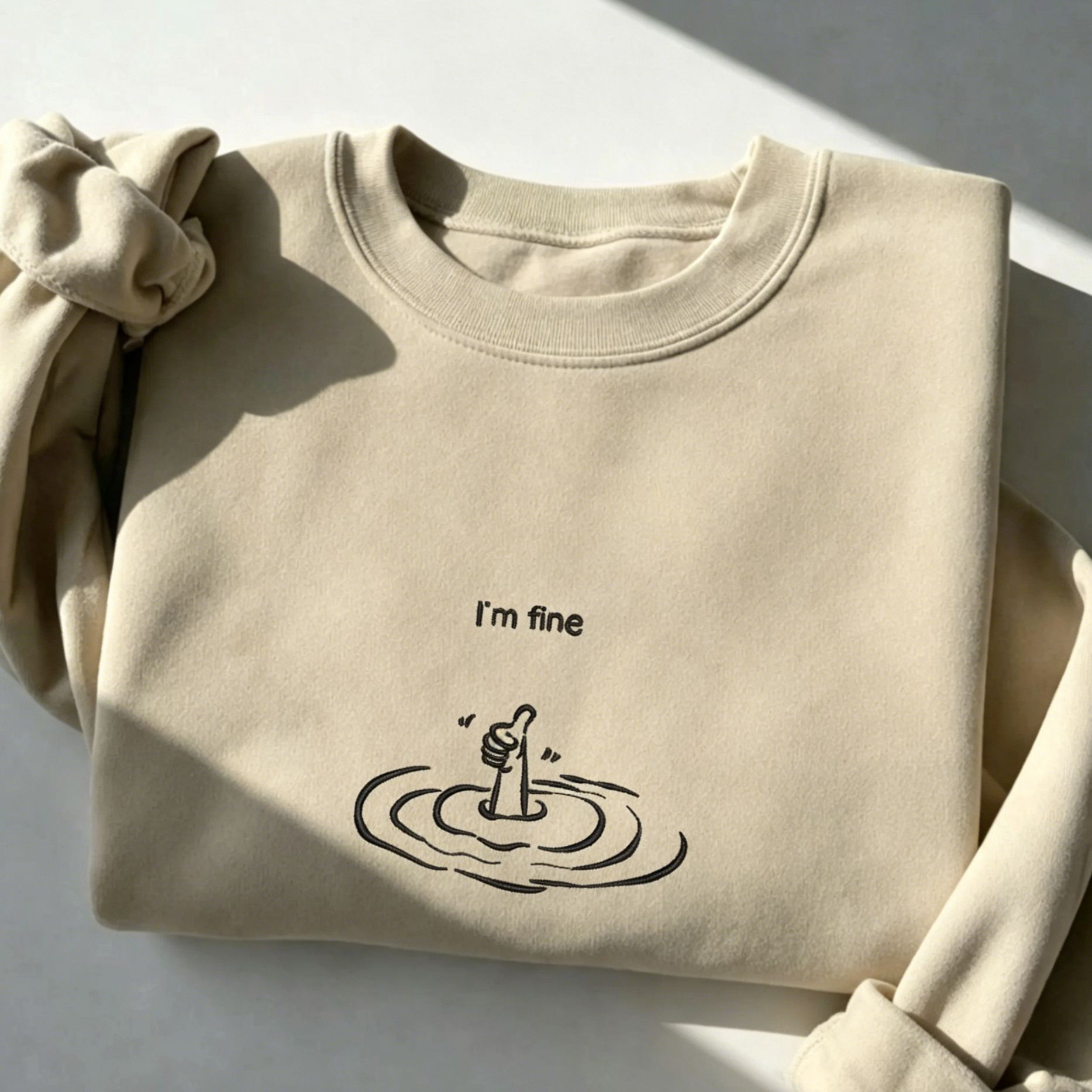 Sarcastic Minimal Sweatshirt Design