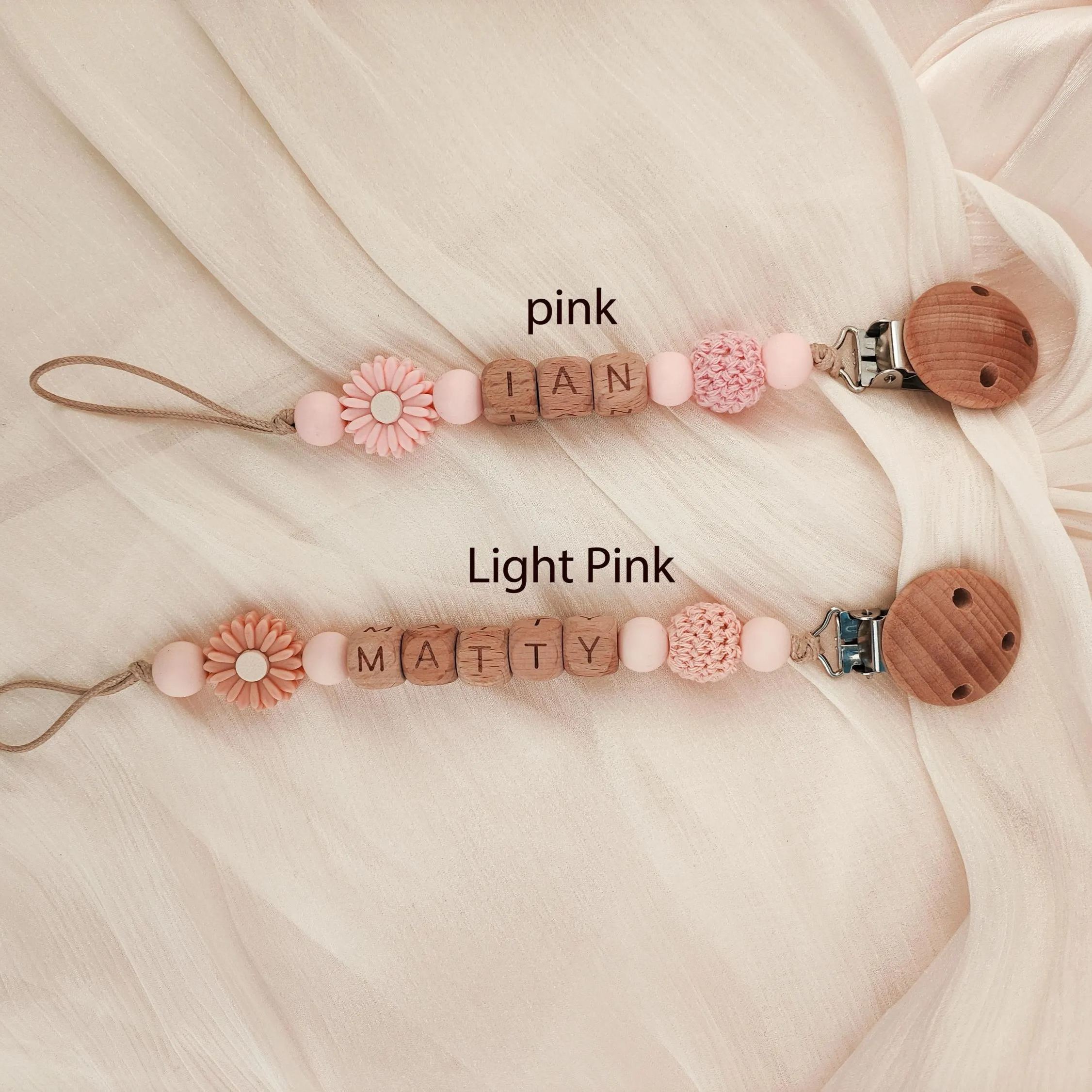 Personalized Pacifier Clip, Custom Dummy Clip