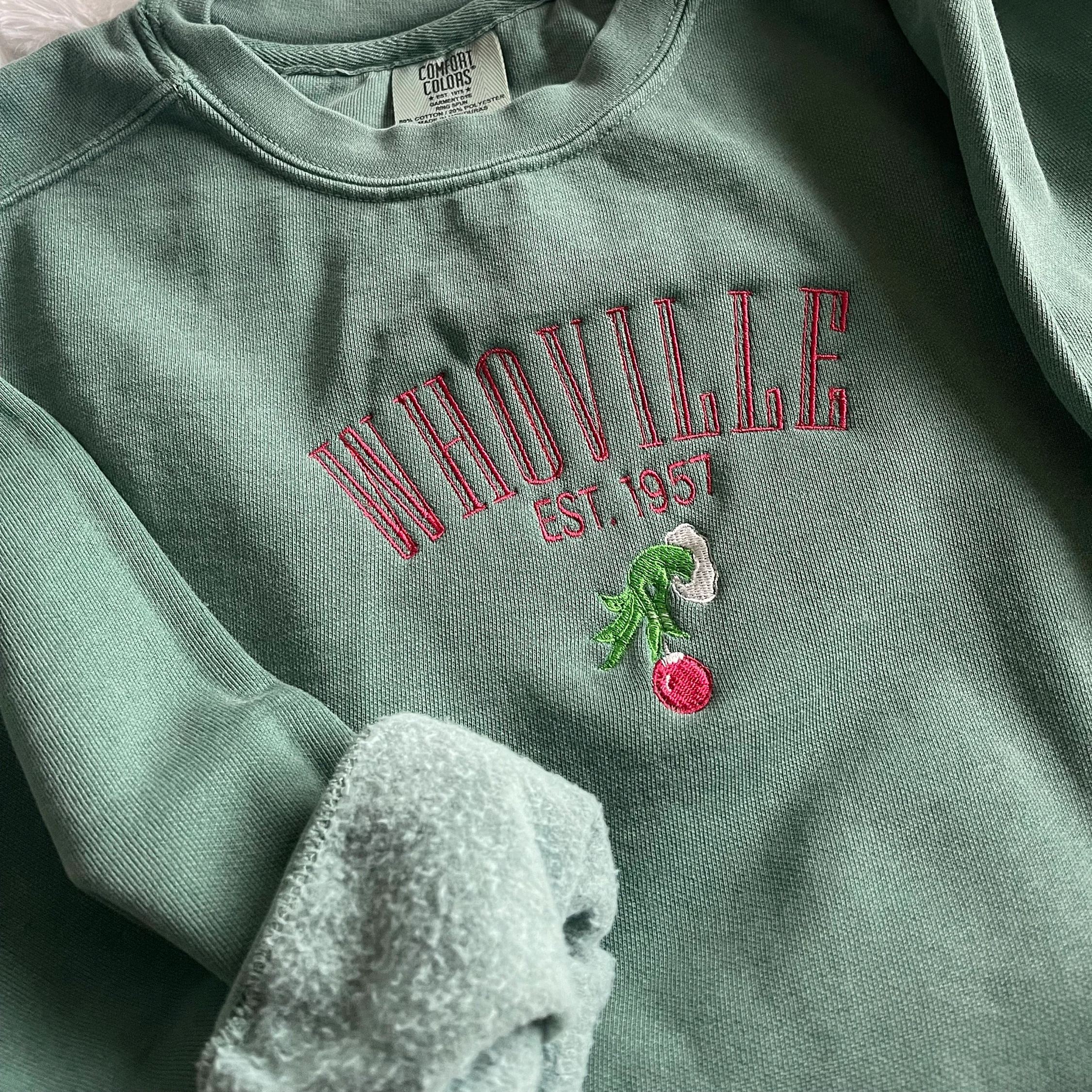 Christmas Embroidered Crewneck, Stocking Stuffer Gift for Friends