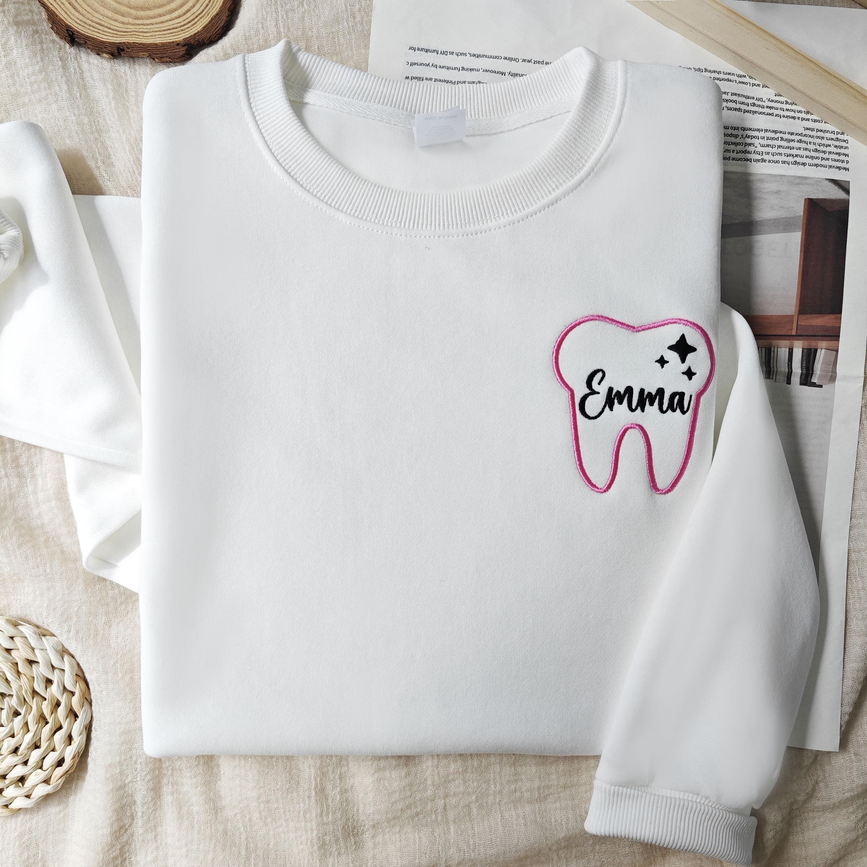 Custom embroidered dentist sweatshirts