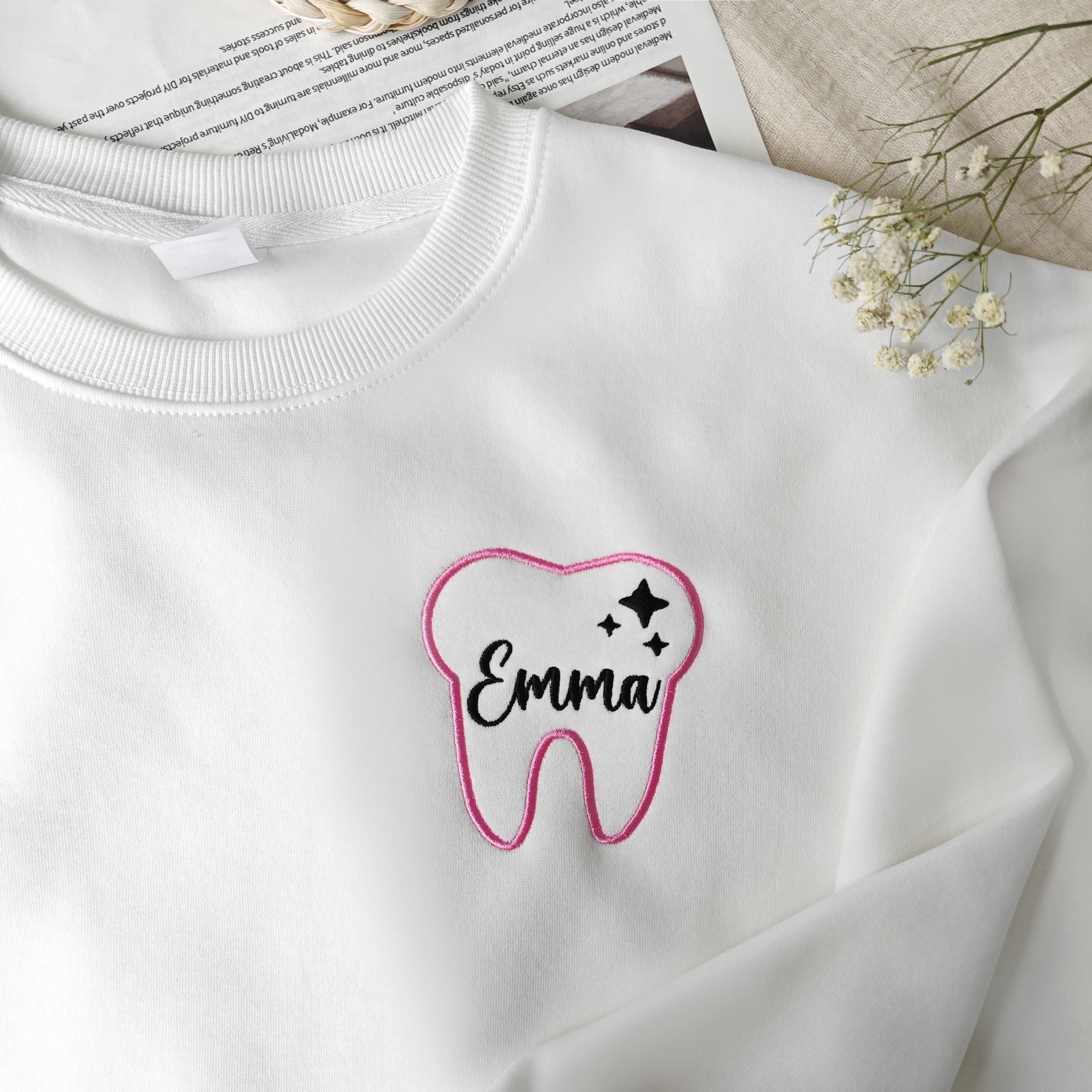 Custom embroidered dentist sweatshirts