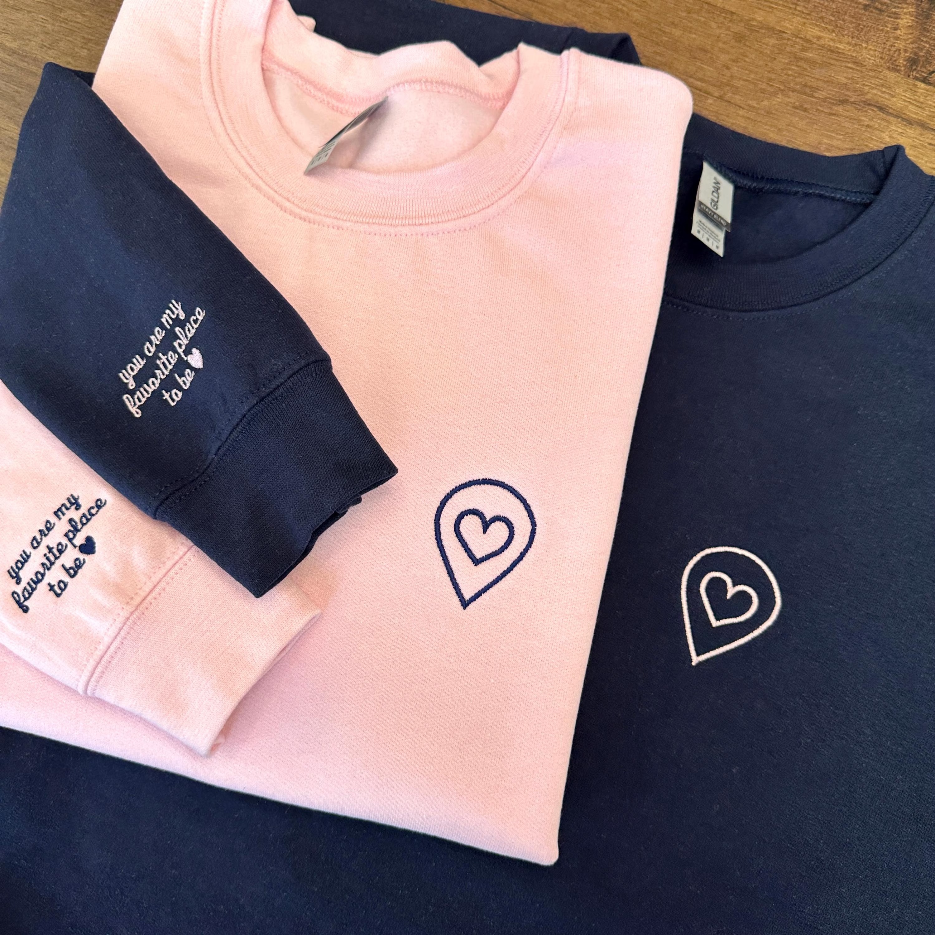 Personalized Location with Heart Sweatshirt