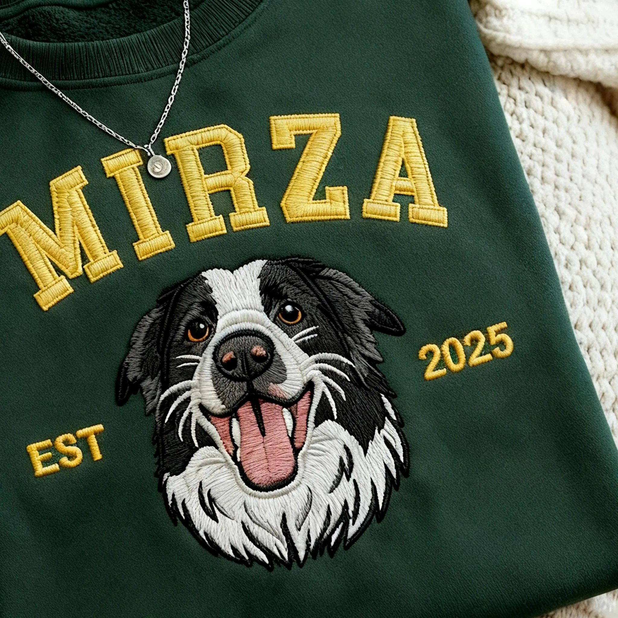 Pet Embroidered Sweatshirt