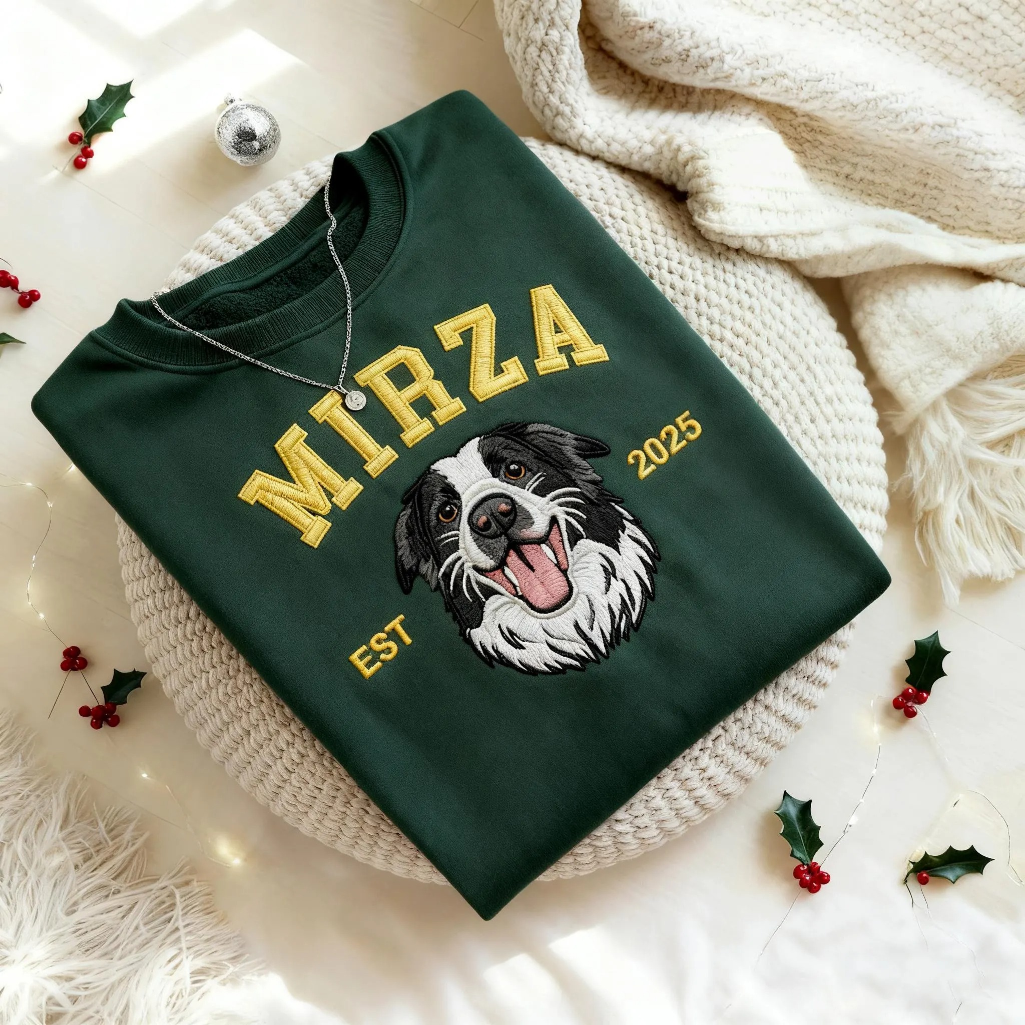 Pet Embroidered Sweatshirt