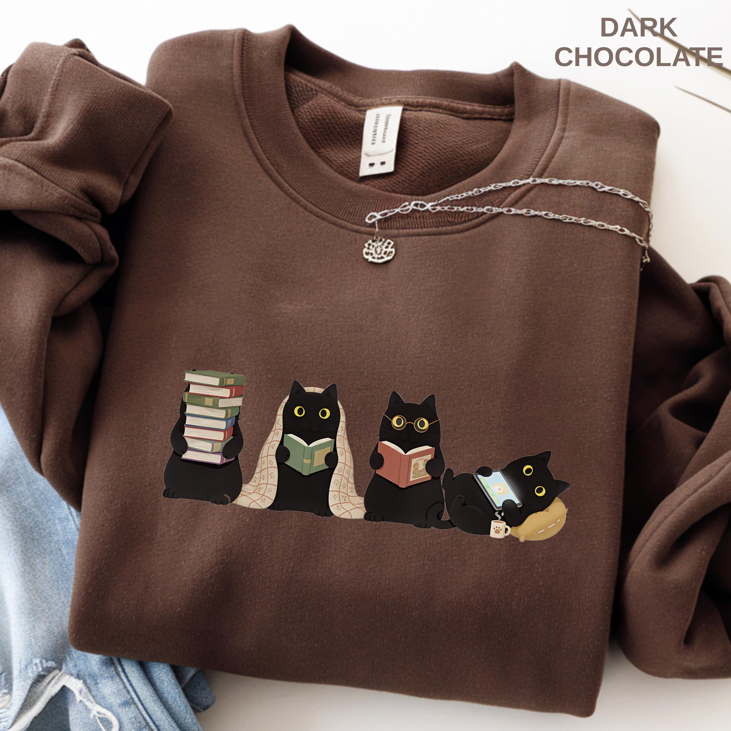 Black Cats Reading Shirt